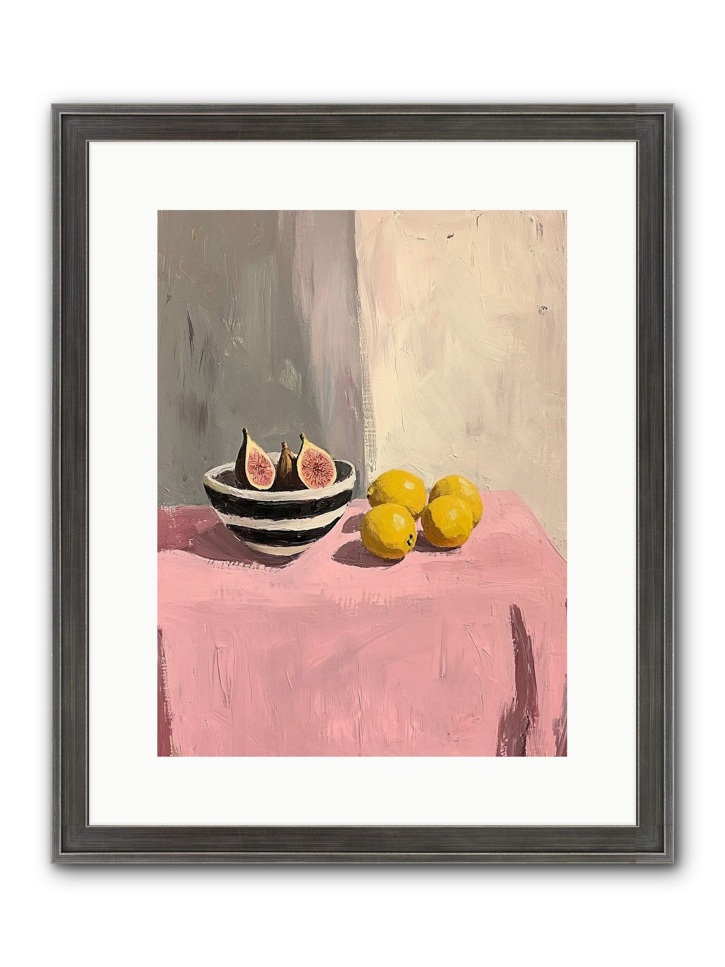 The Pink Cloth Framed Print - Slimwoods Black/Silver 12x16