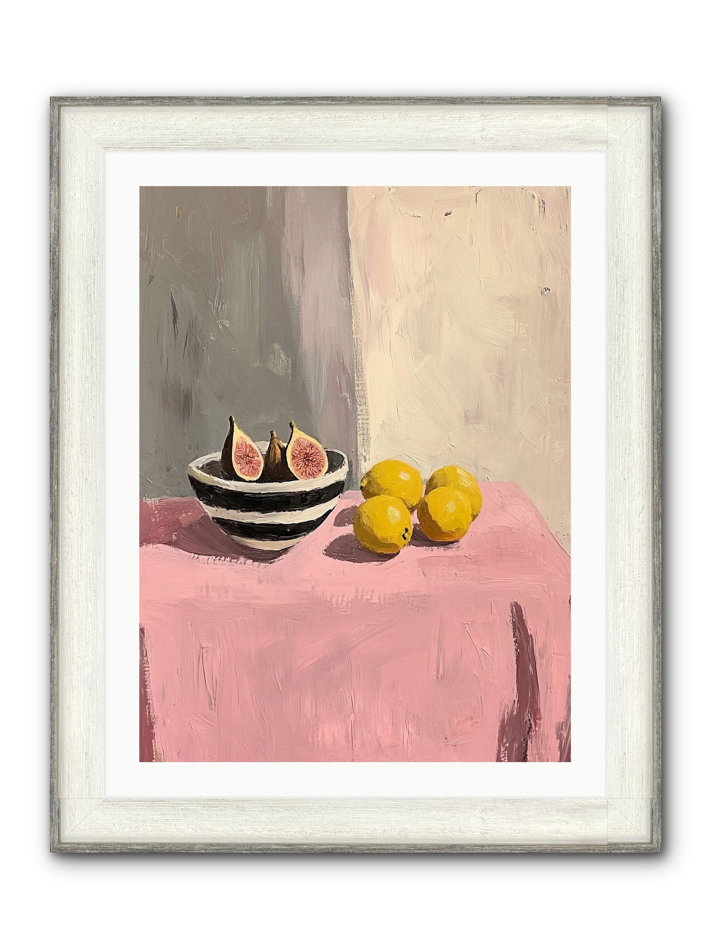The Pink Cloth Framed Print - Driftwood White 24x32