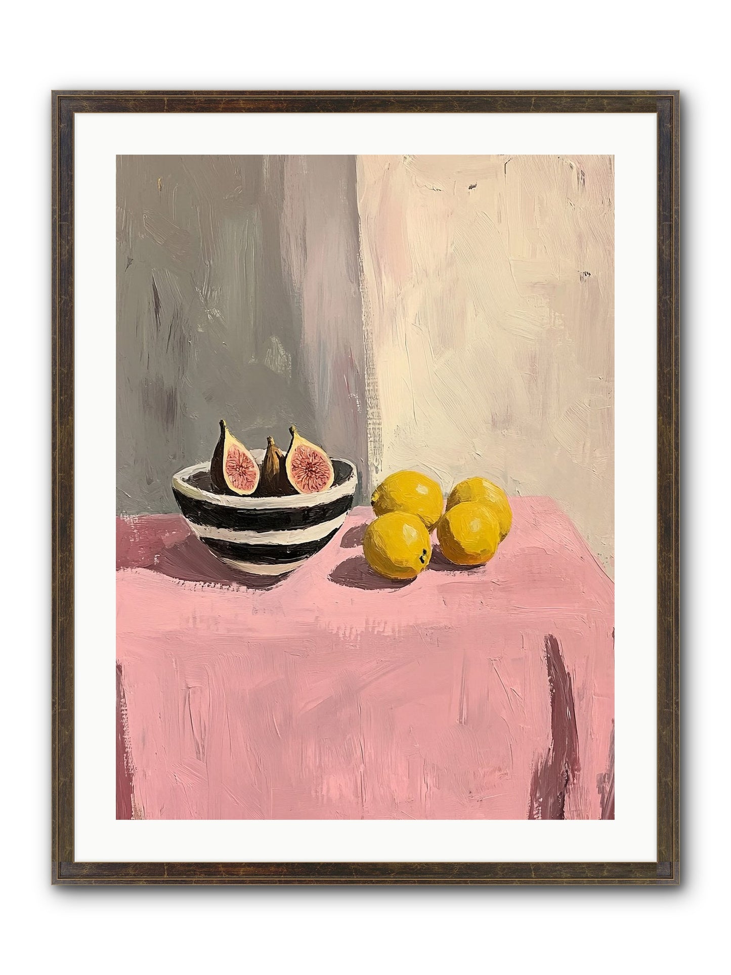 The Pink Cloth Framed Print - Slimwoods Black/Gold 24x32