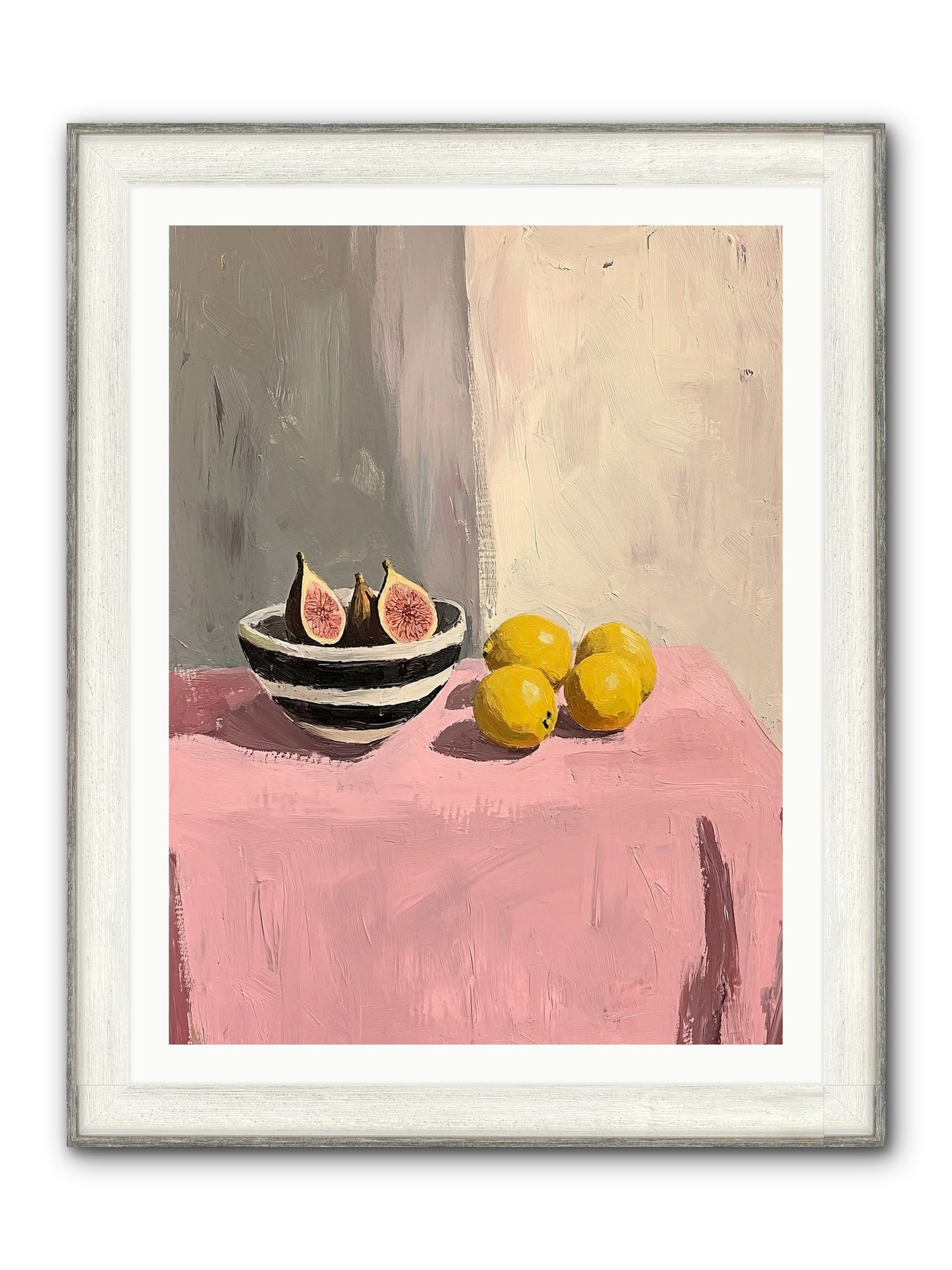 The Pink Cloth Framed Print - Driftwood White 30x40