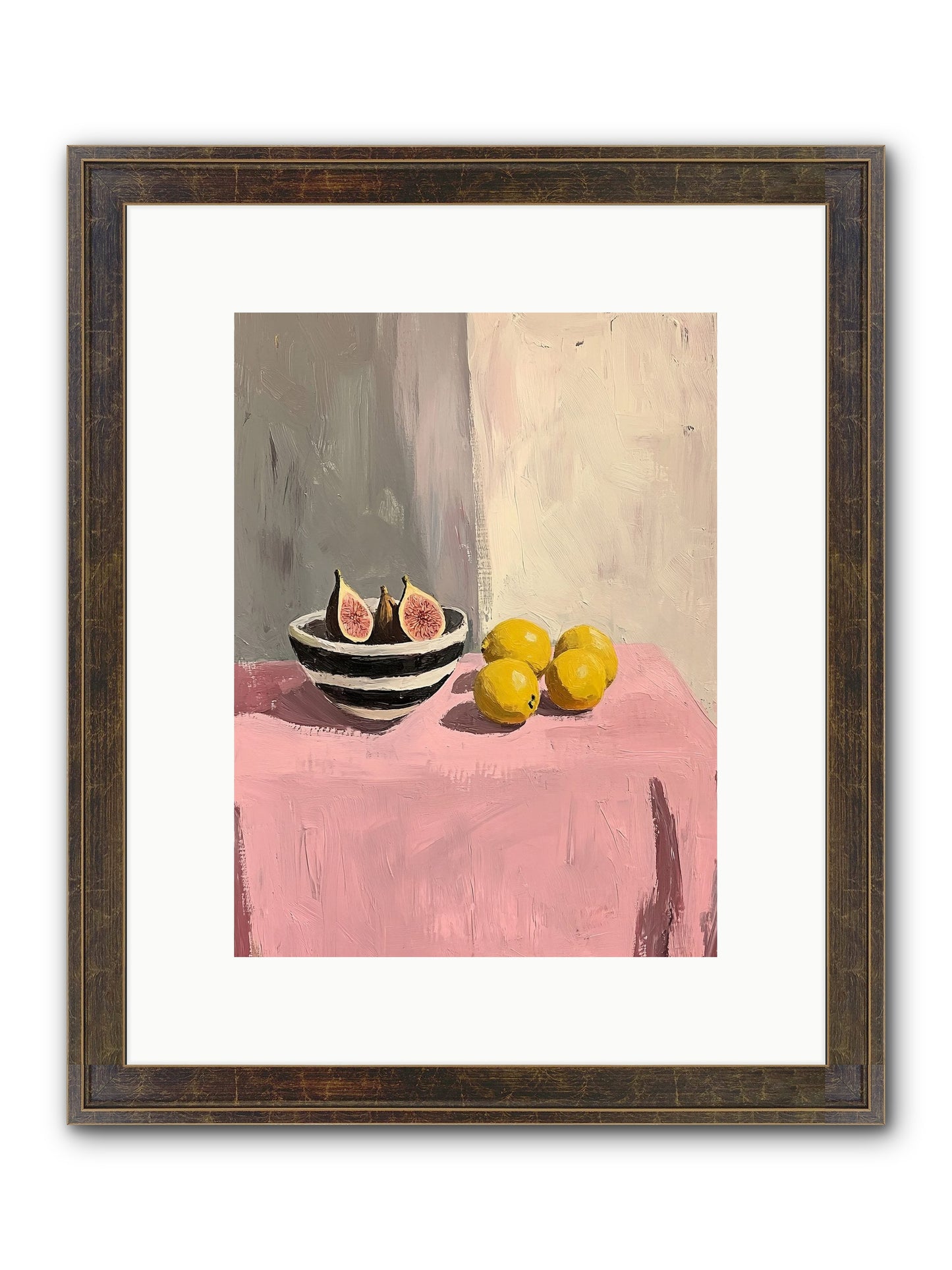 The Pink Cloth Framed Print - Slimwoods Black/Gold 9x12