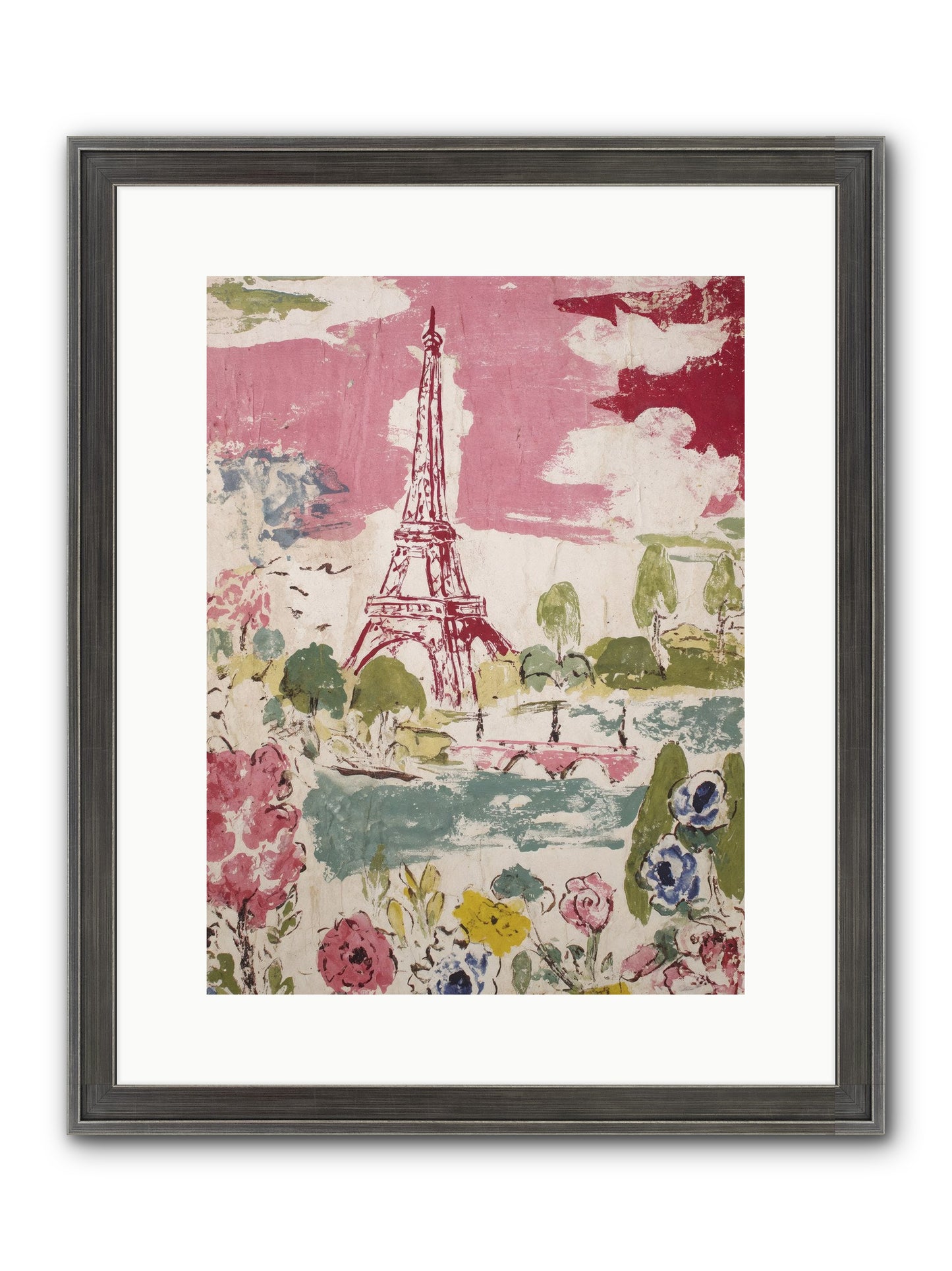 The Pink Hour Framed Print - Slimwoods Black/Silver 12x16