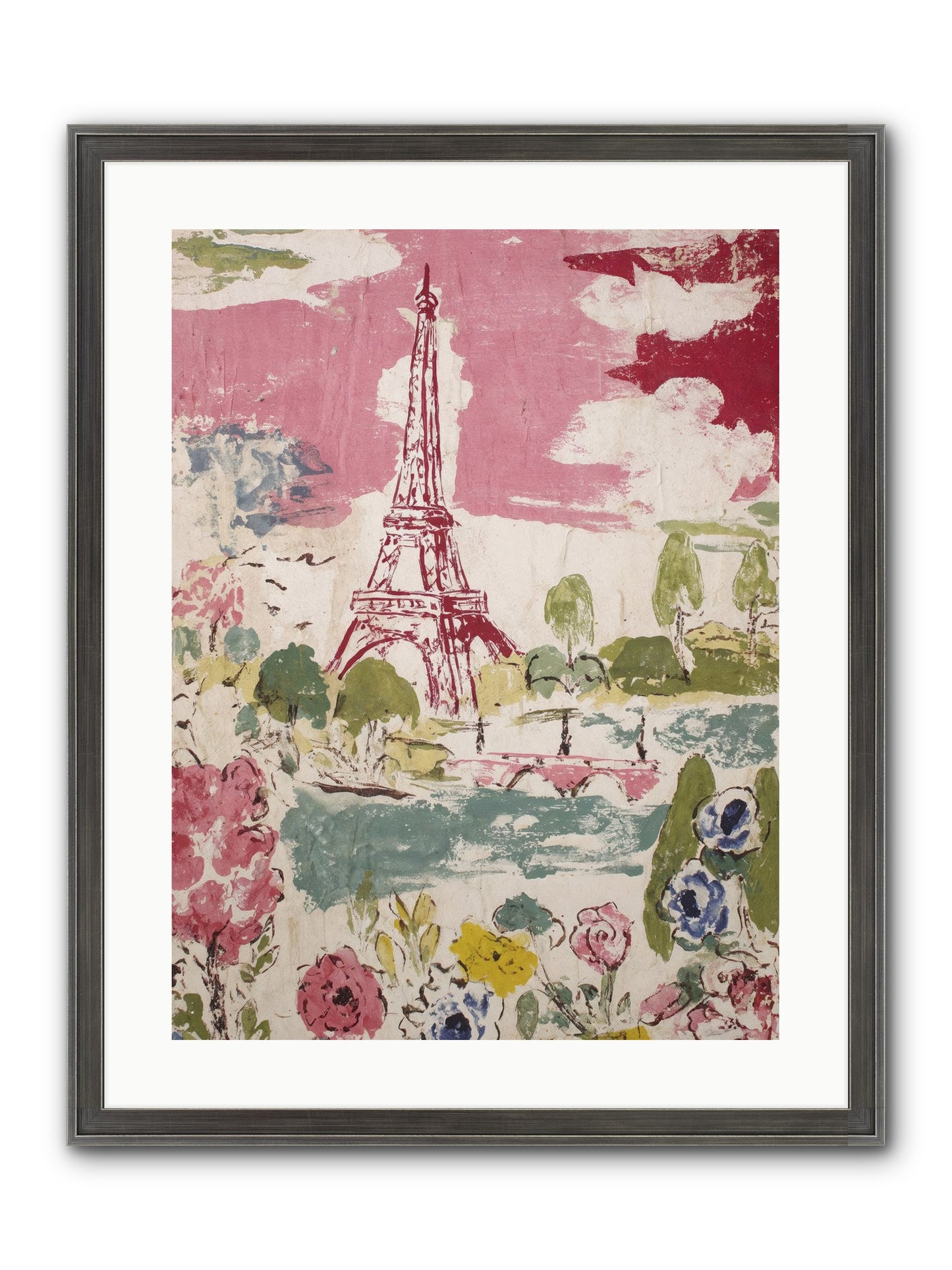 The Pink Hour Framed Print - Slimwoods Black/Silver 18x24