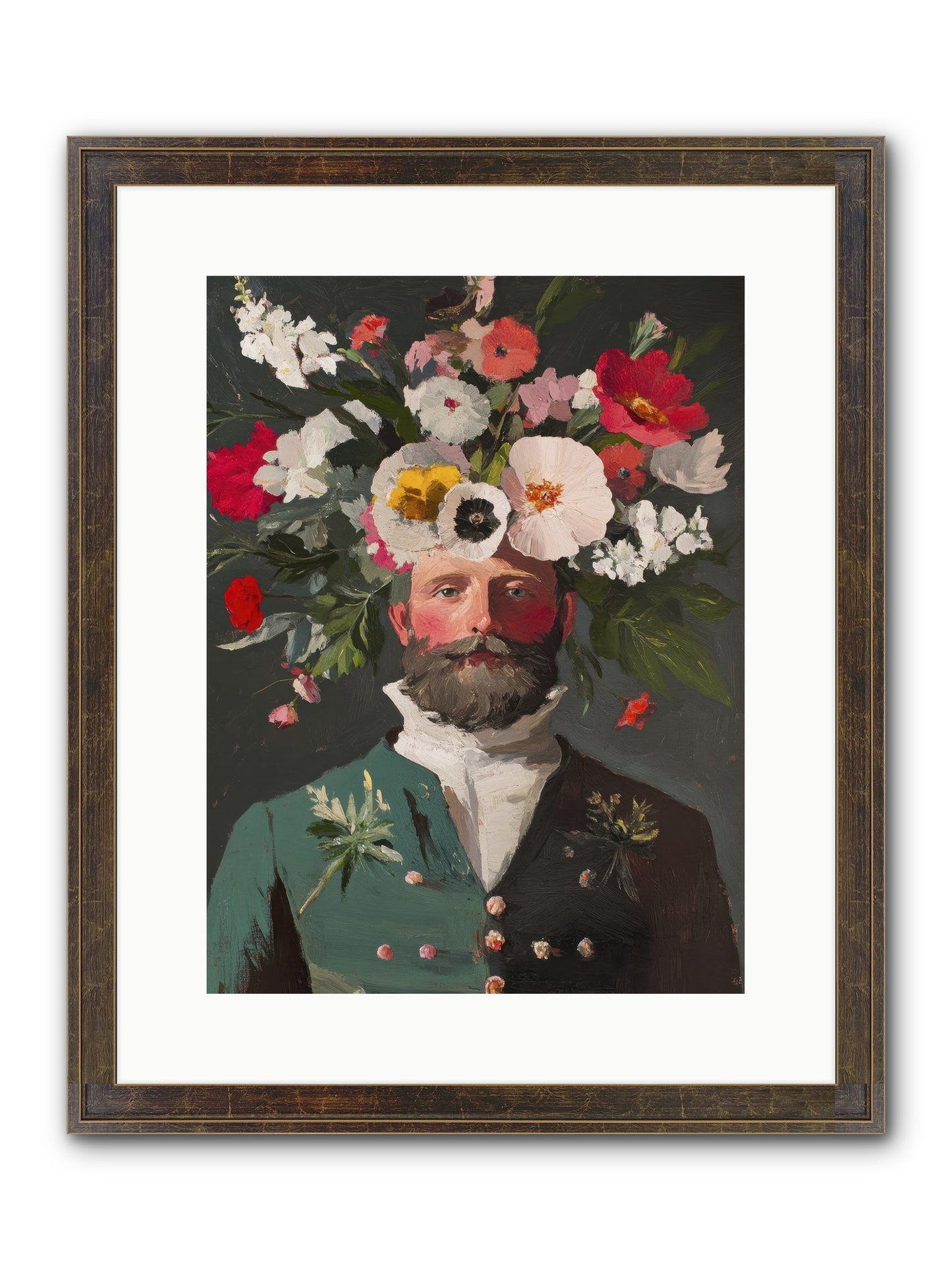 The Plant Whisperer Framed Print - Slimwoods Black/Gold 12x16