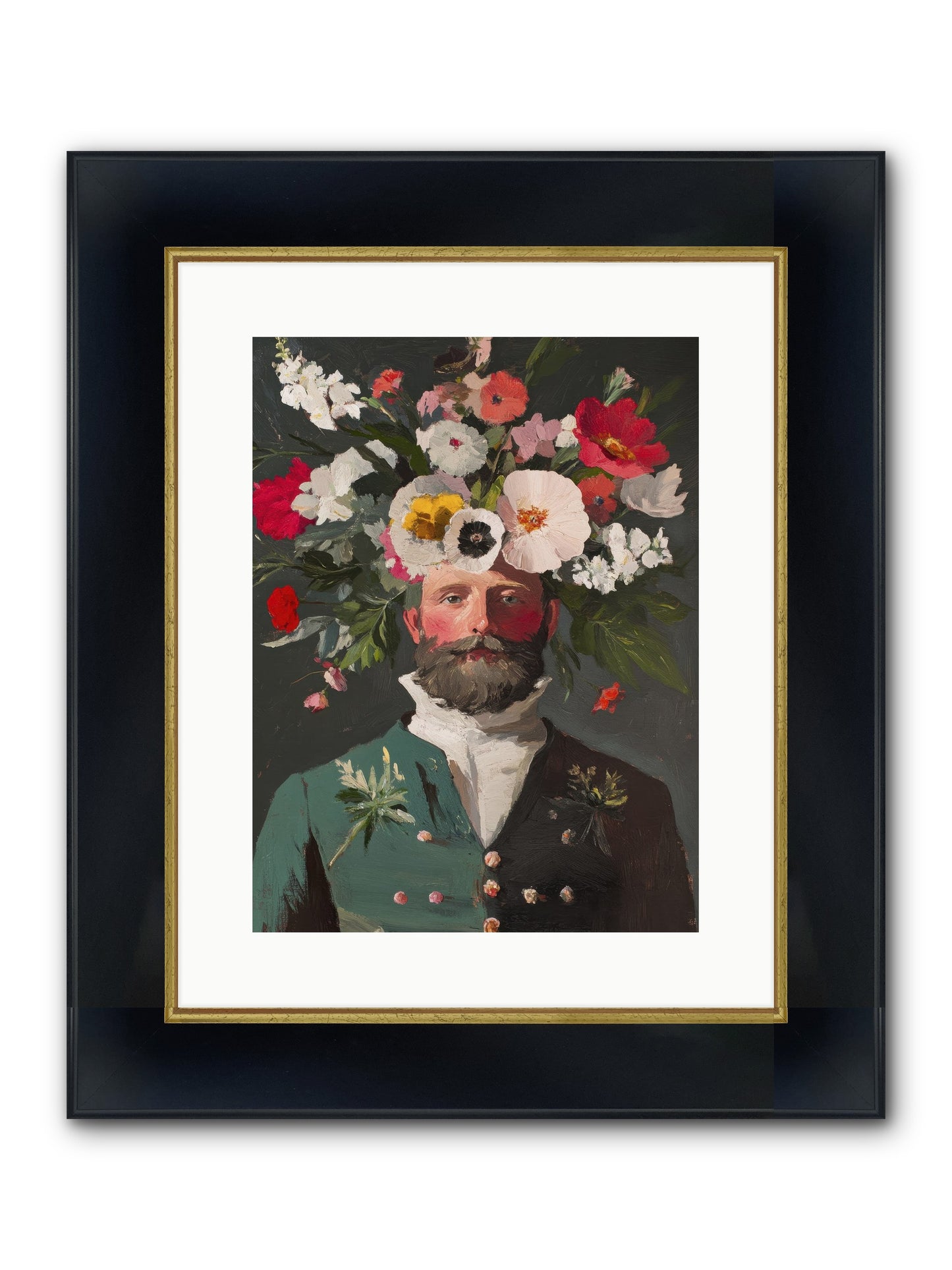 The Plant Whisperer Framed Print - Wide Black w/Gold 12x16
