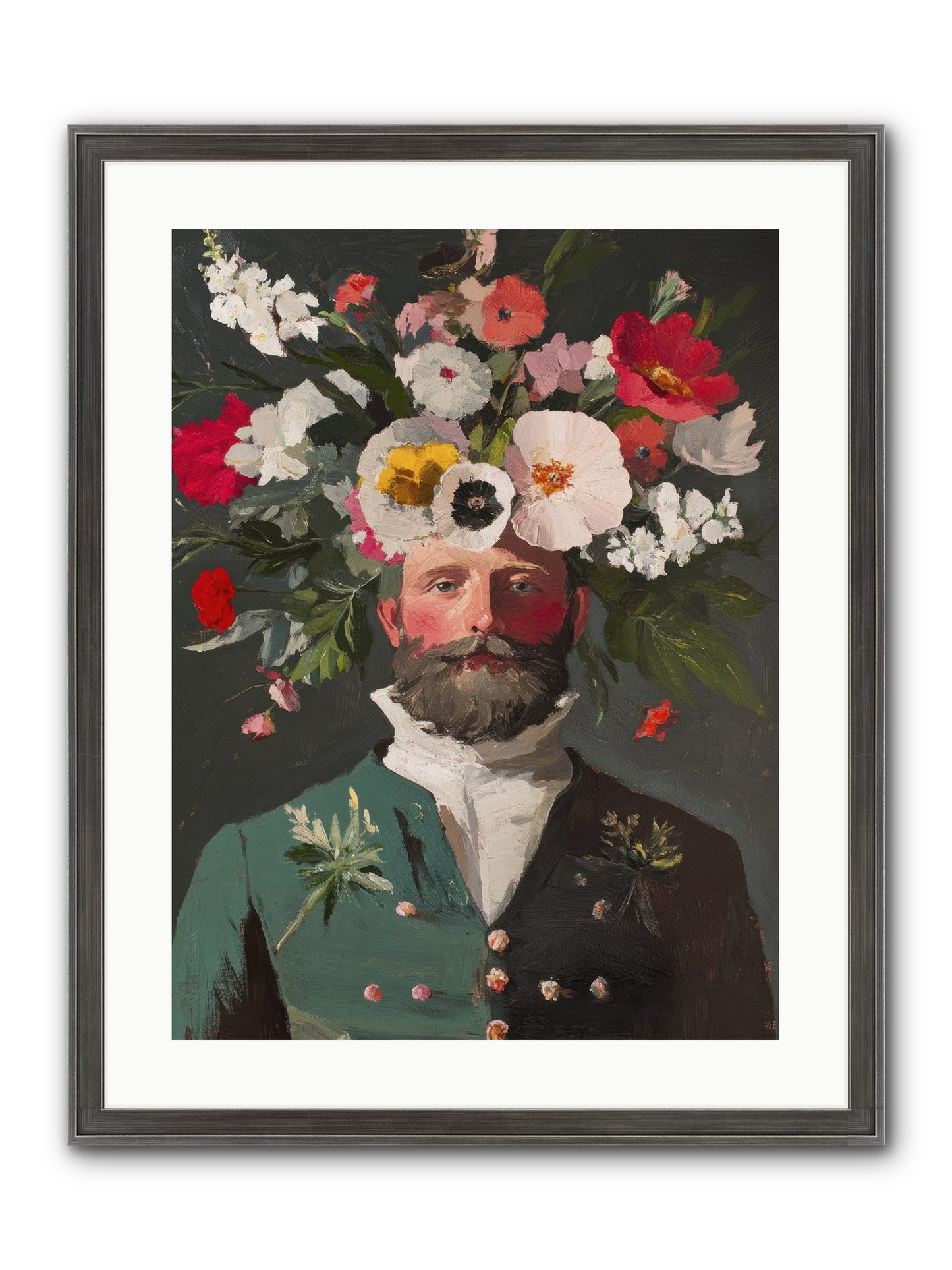The Plant Whisperer Framed Print - Slimwoods Black/Silver 18x24