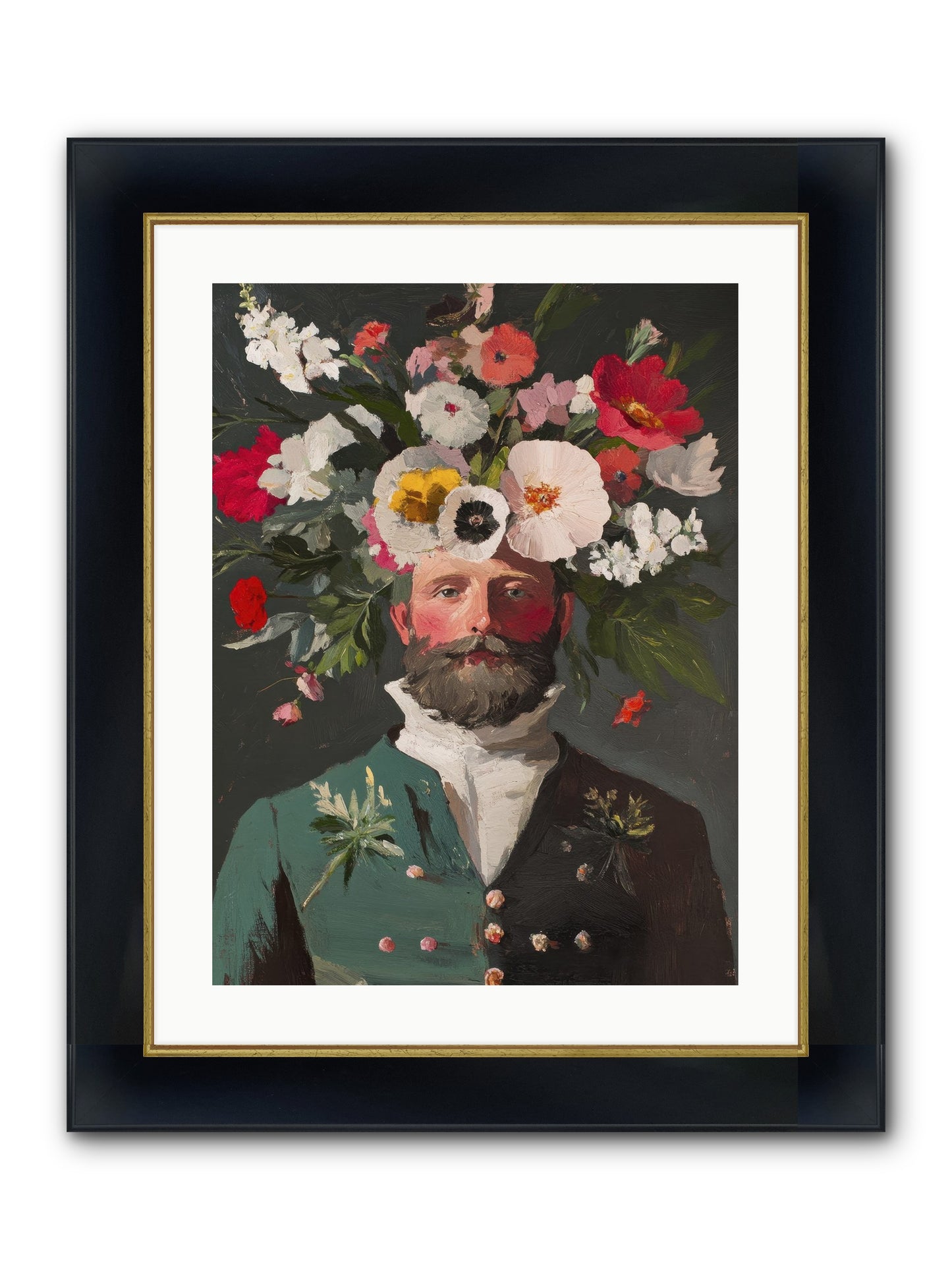 The Plant Whisperer Framed Print - Wide Black w/Gold 18x24