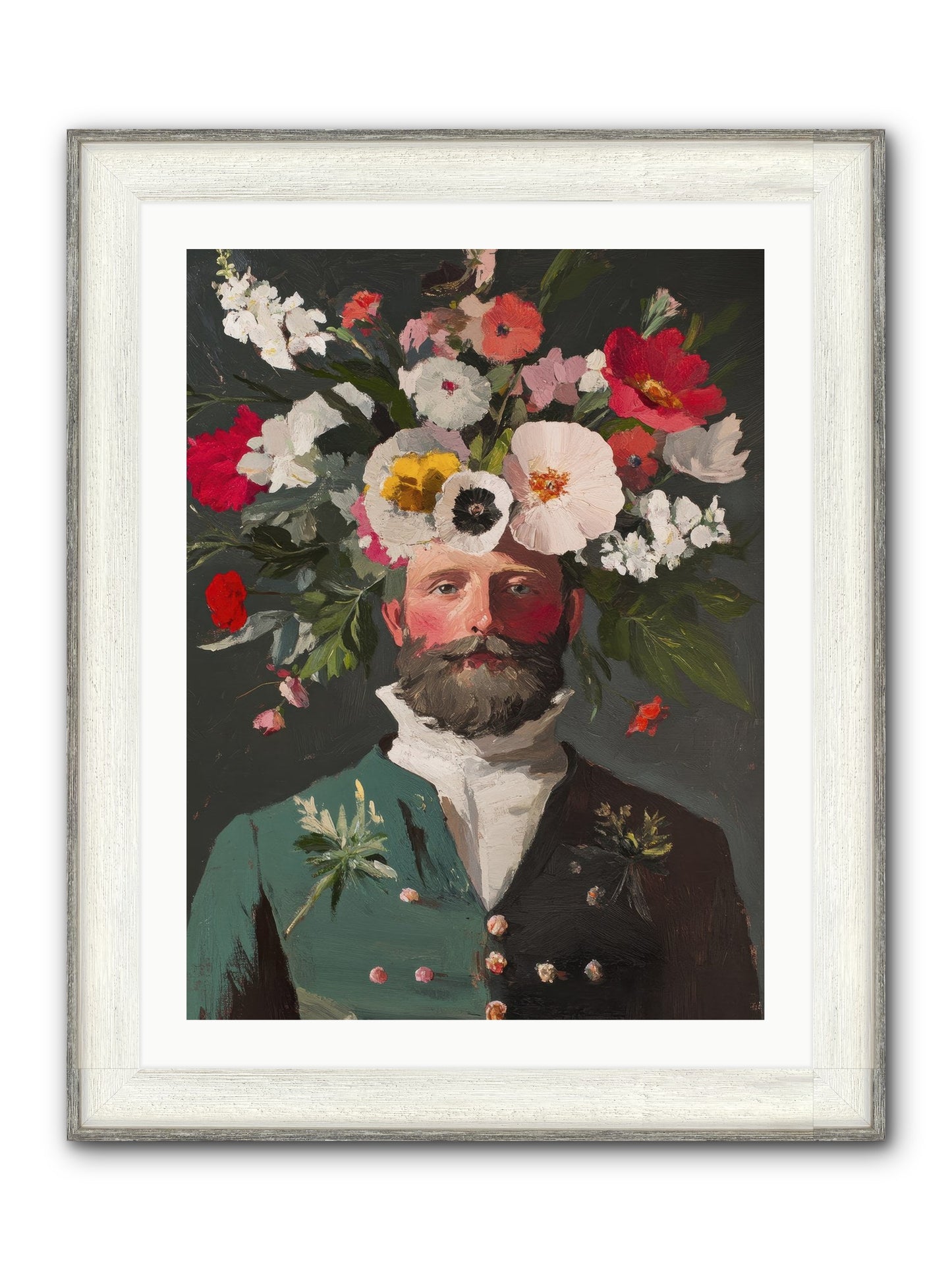 The Plant Whisperer Framed Print - Driftwood White 24x32