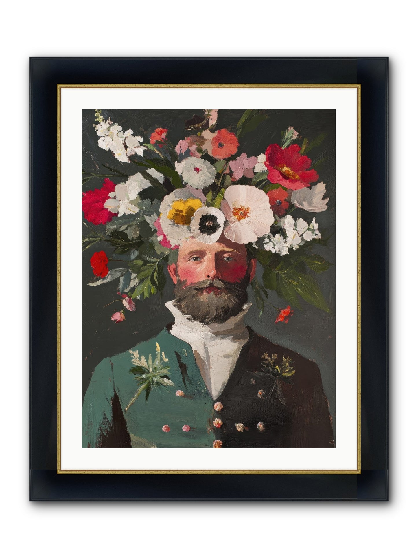 The Plant Whisperer Framed Print - Wide Black w/Gold 24x32