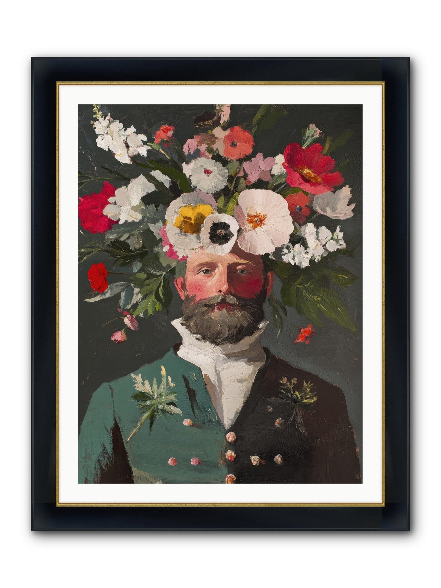 The Plant Whisperer Framed Print - Wide Black w/Gold 30x40