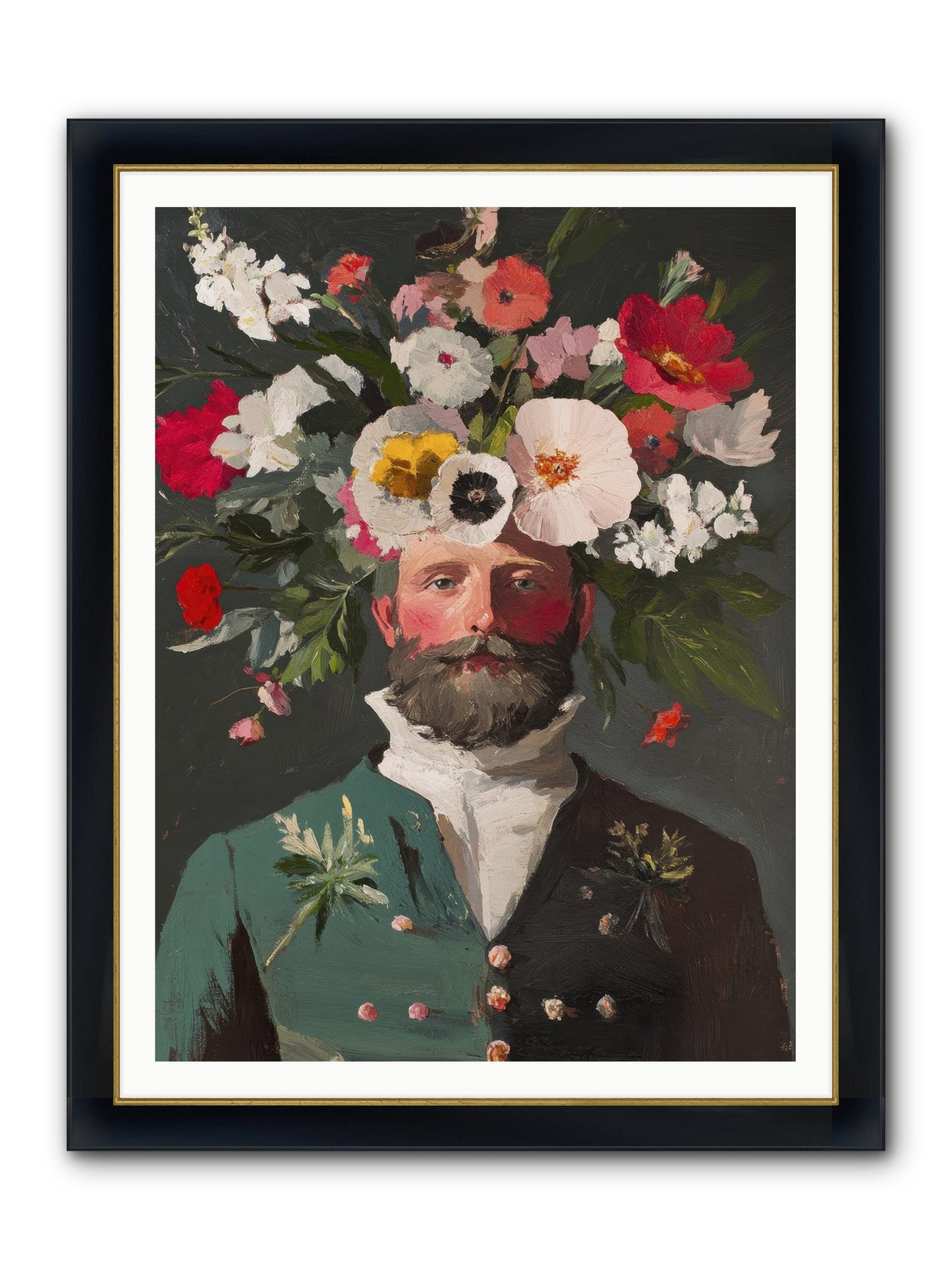 The Plant Whisperer Framed Print - Wide Black w/Gold 36x48