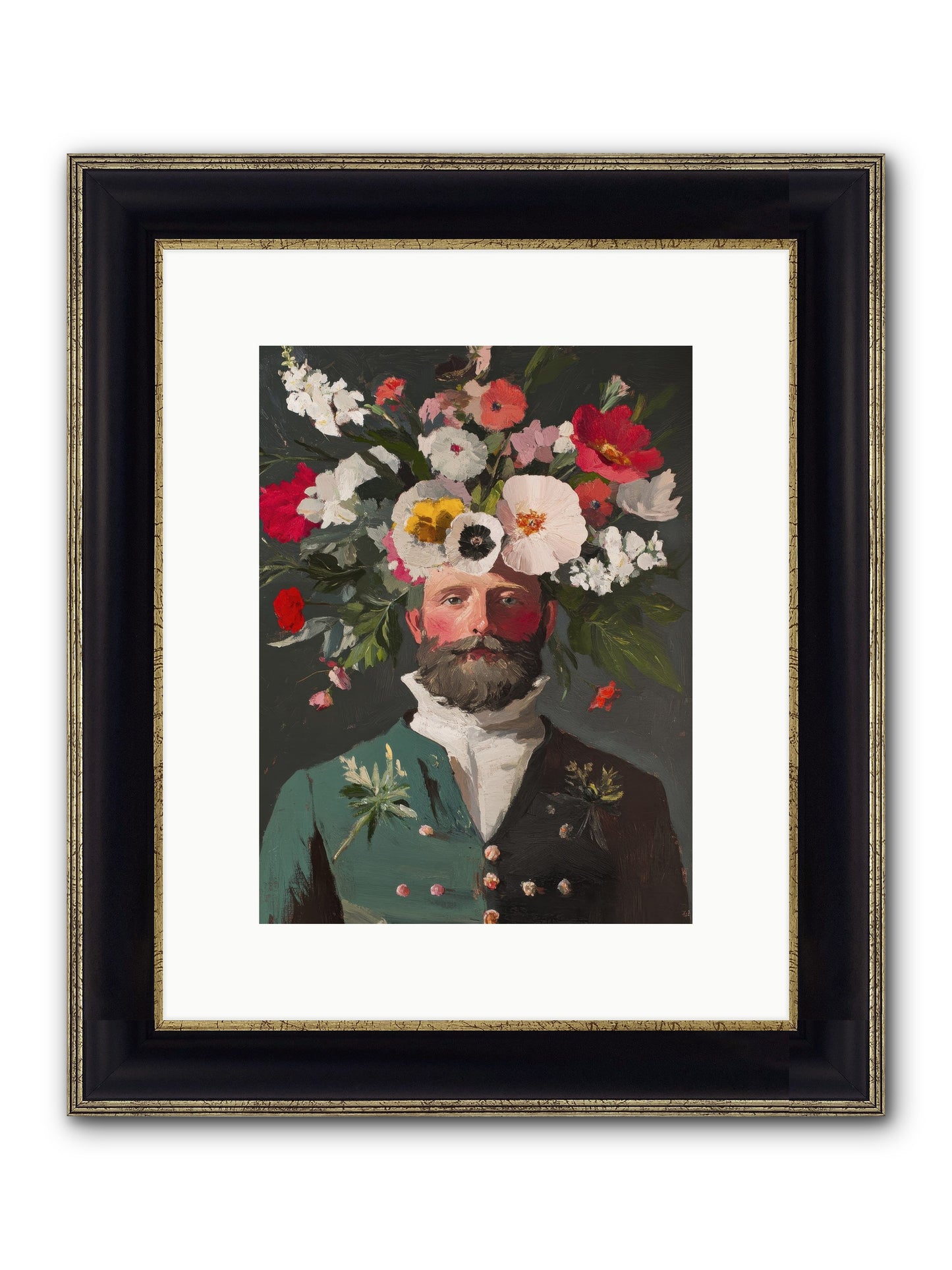 The Plant Whisperer Framed Print - Black & Gold 9x12
