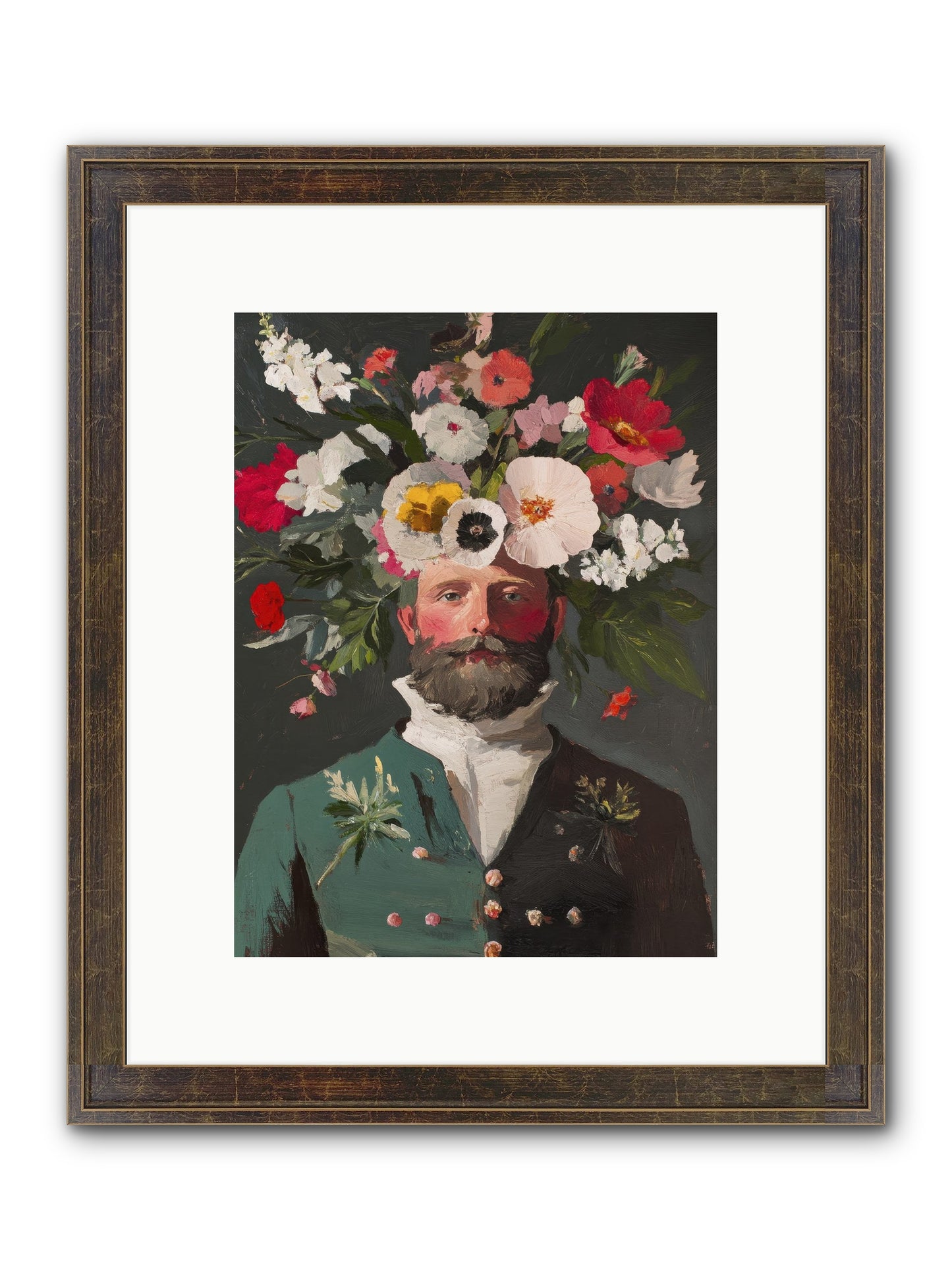 The Plant Whisperer Framed Print - Slimwoods Black/Gold 9x12
