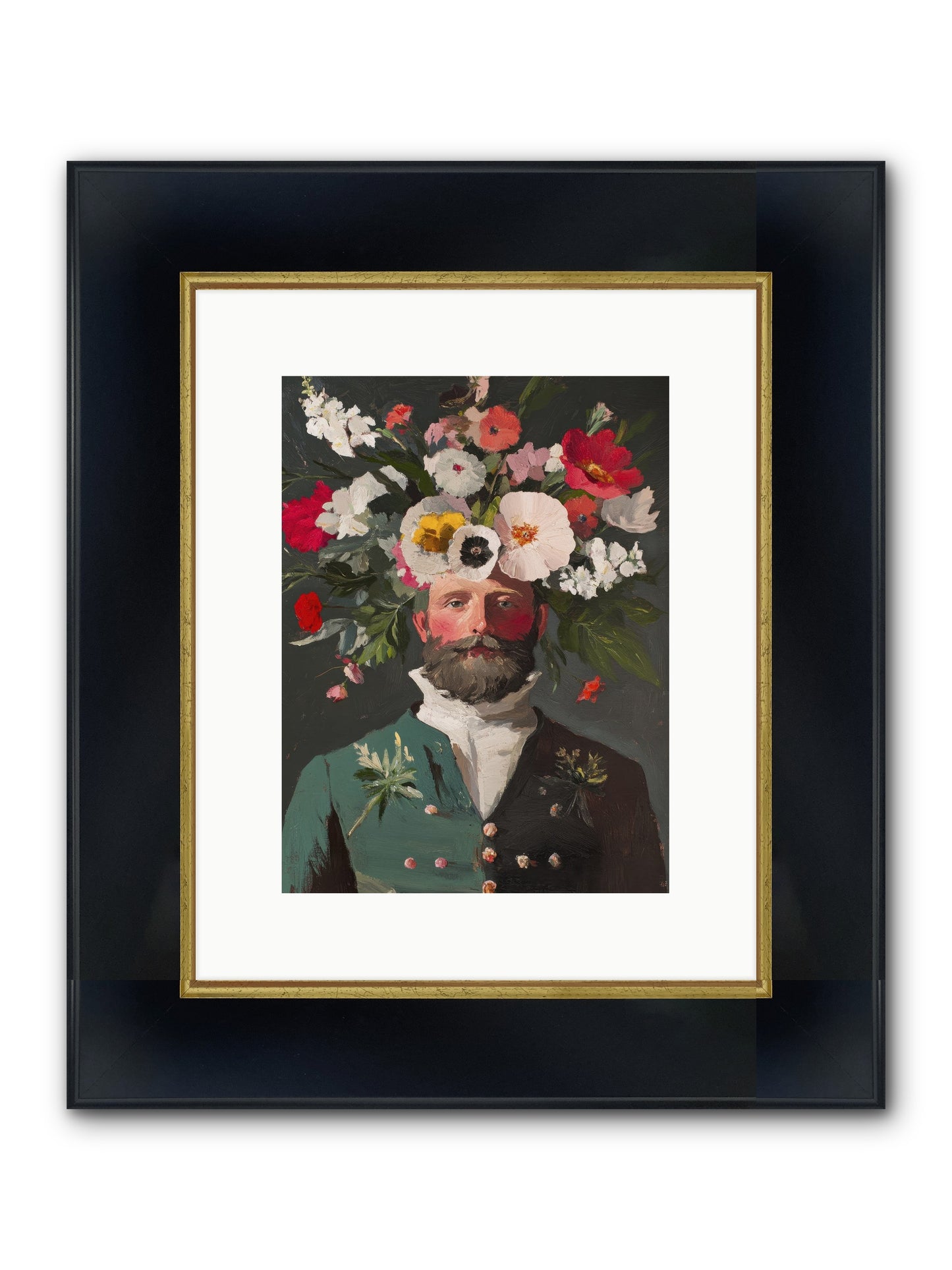 The Plant Whisperer Framed Print - Wide Black w/Gold 9x12