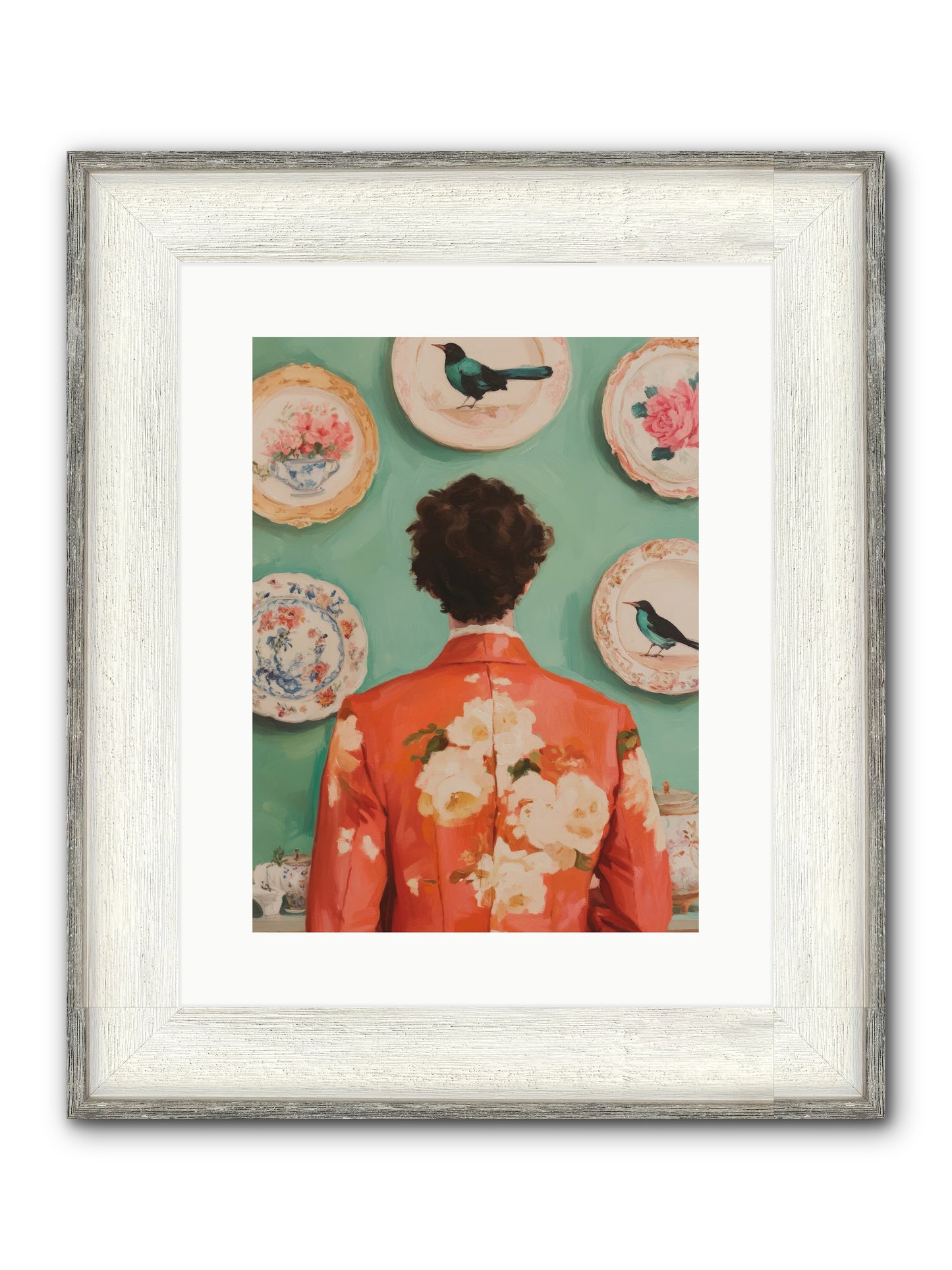 The Porcelain Diaries Framed Print - Driftwood White 12x16