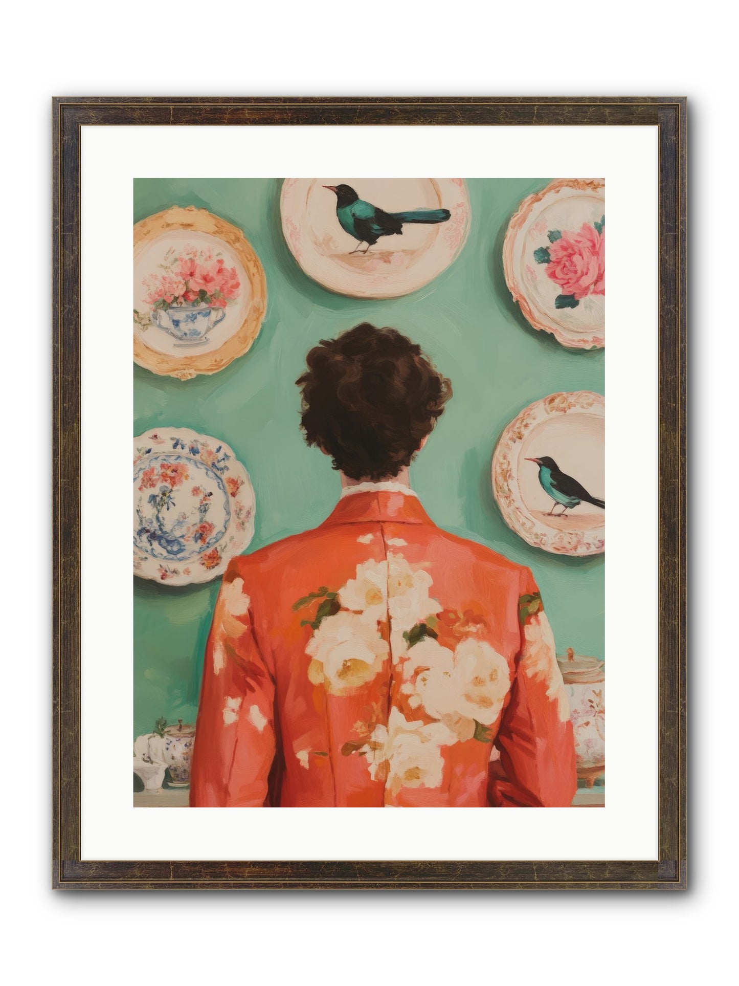 The Porcelain Diaries Framed Print - Slimwoods Black/Gold 18x24