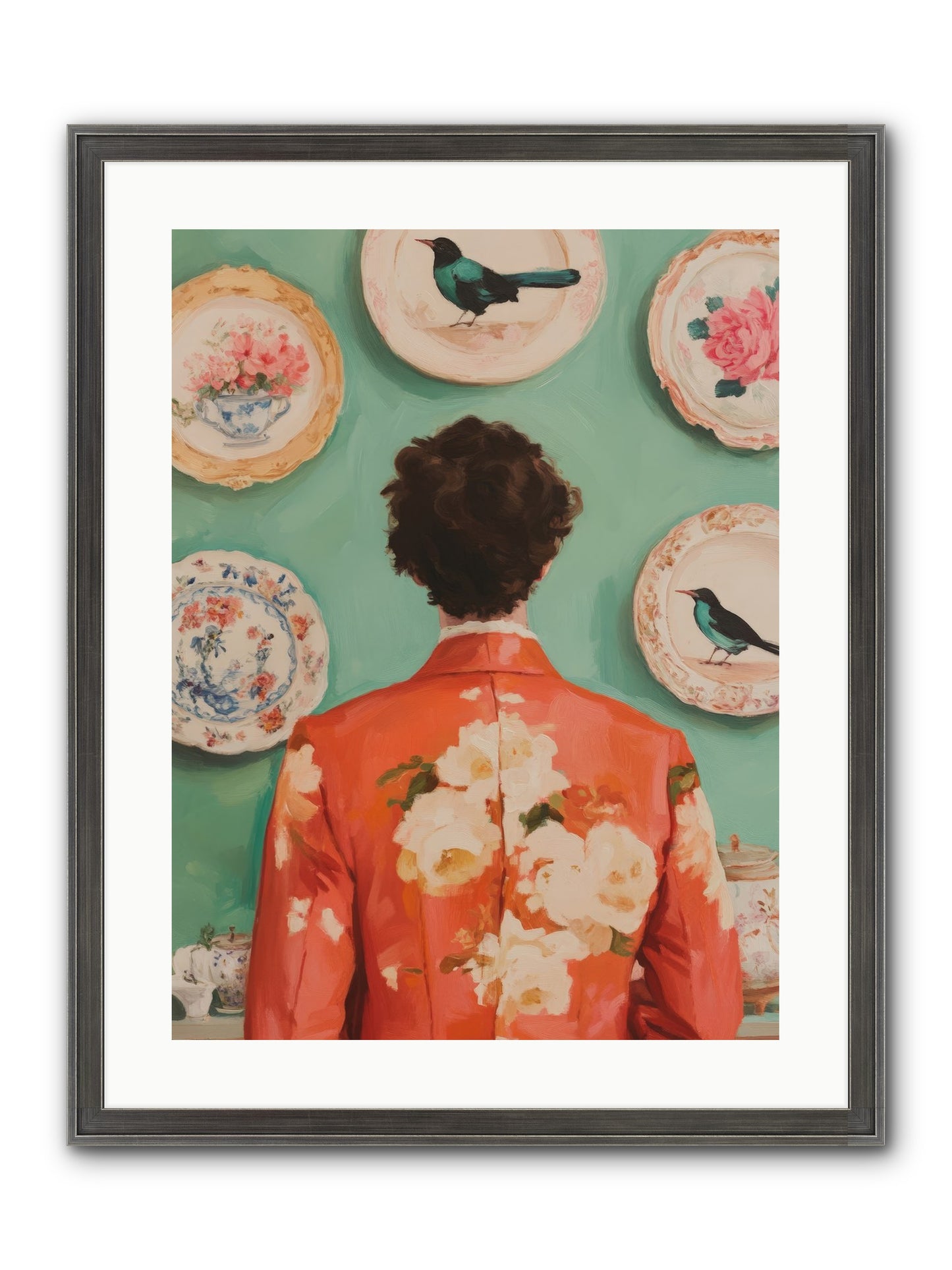 The Porcelain Diaries Framed Print - Slimwoods Black/Silver 18x24