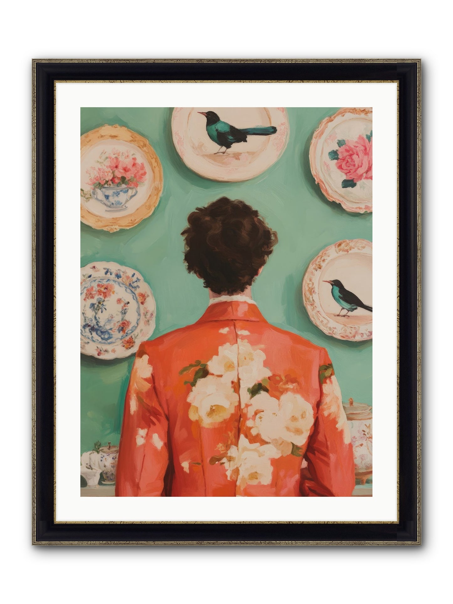The Porcelain Diaries Framed Print - Black & Gold 24x32