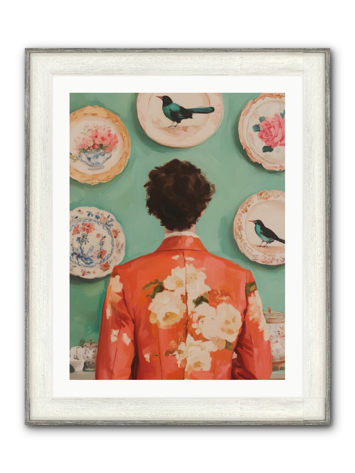 The Porcelain Diaries Framed Print - Driftwood White 24x32