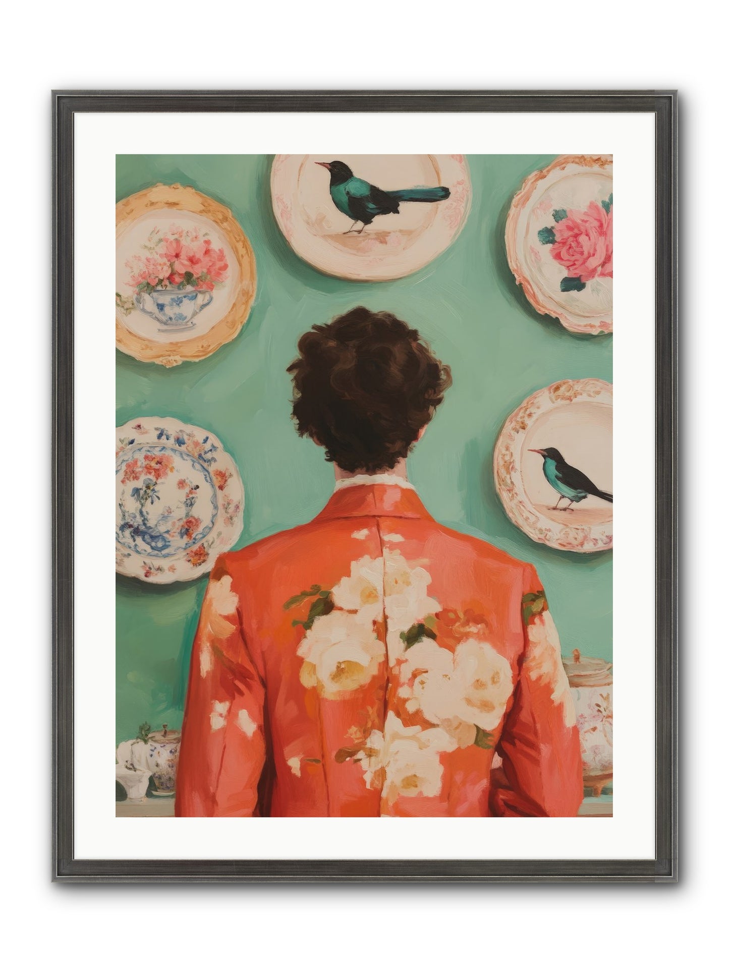 The Porcelain Diaries Framed Print - Slimwoods Black/Silver 24x32