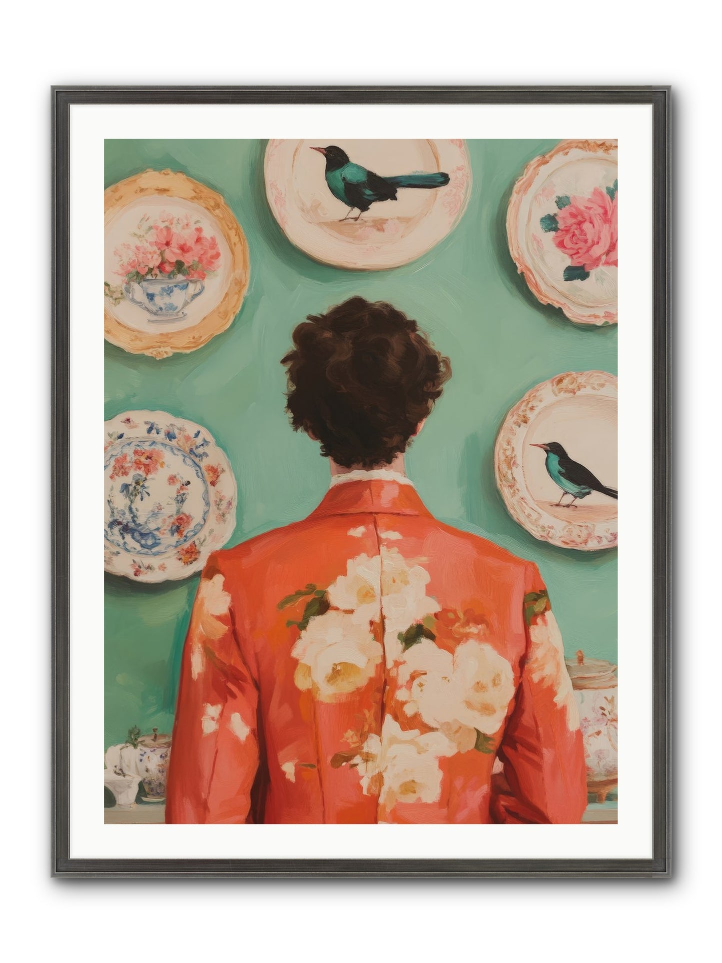 The Porcelain Diaries Framed Print - Slimwoods Black/Silver 30x40