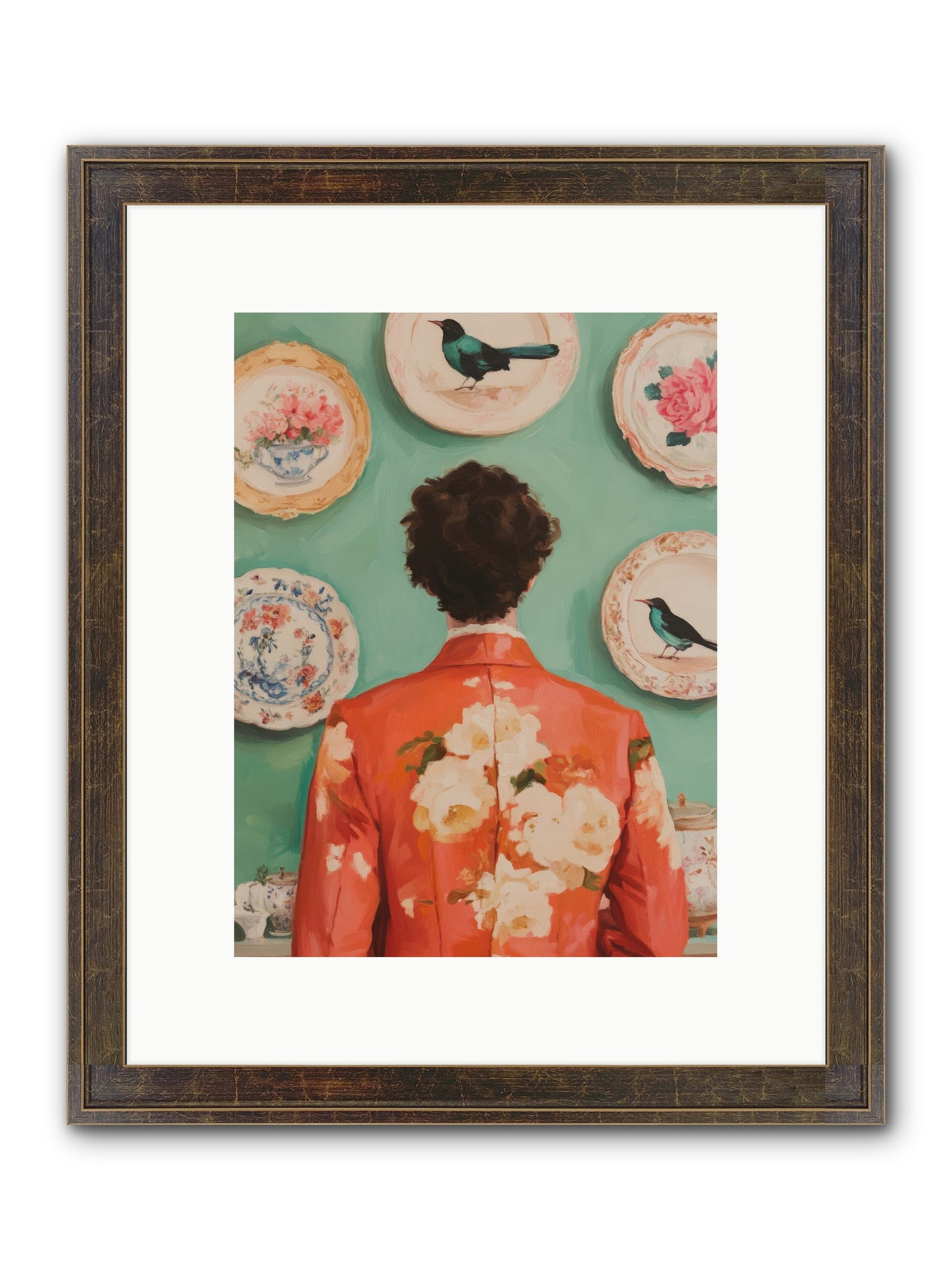 The Porcelain Diaries Framed Print - Slimwoods Black/Gold 9x12