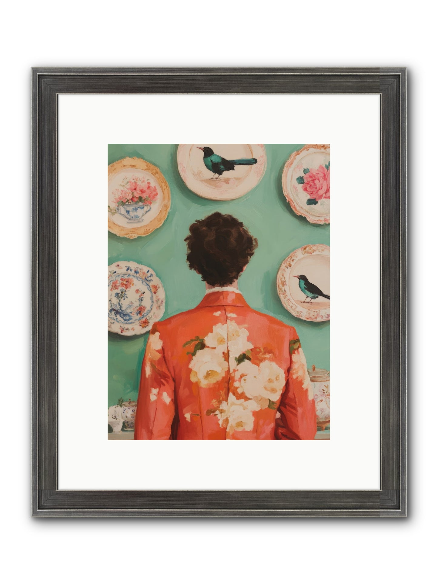 The Porcelain Diaries Framed Print - Slimwoods Black/Silver 9x12