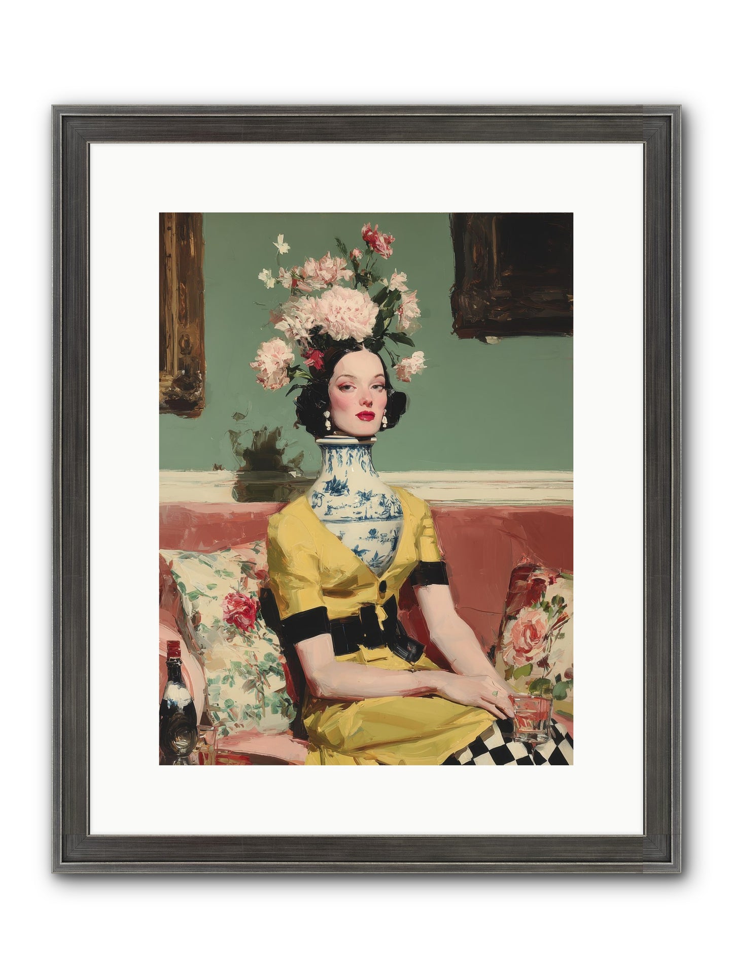 The Porcelain Parlour Framed Print - Slimwoods Black/Silver 12x16