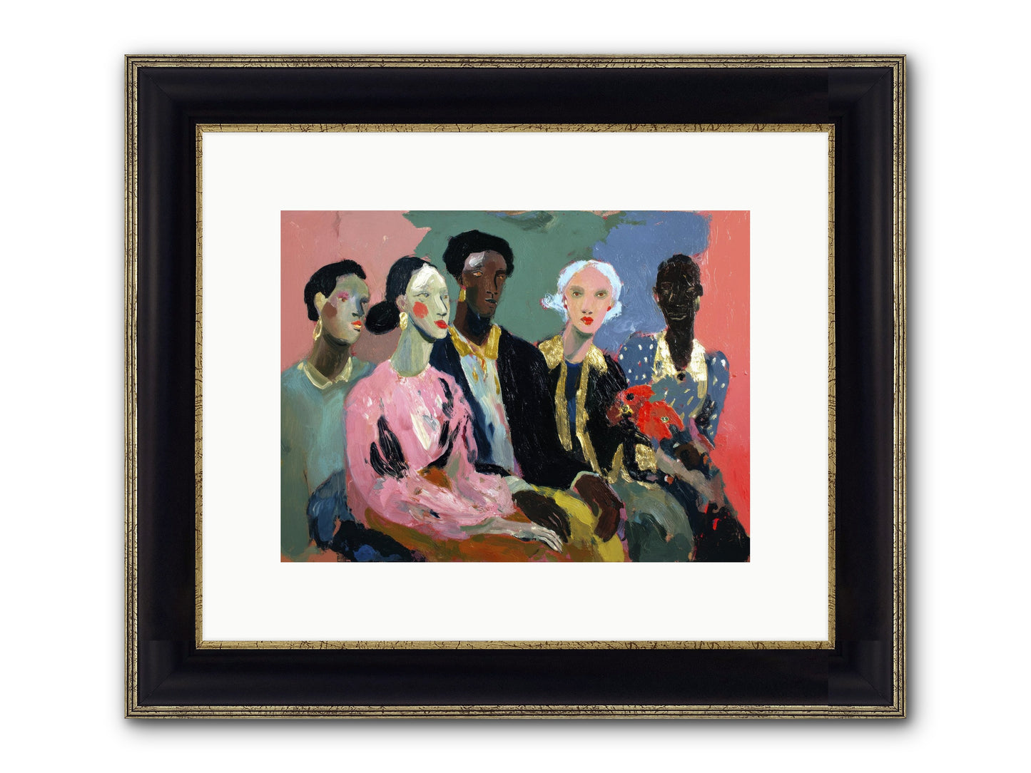 The Portrait Before Framed Print - Black & Gold 12x9