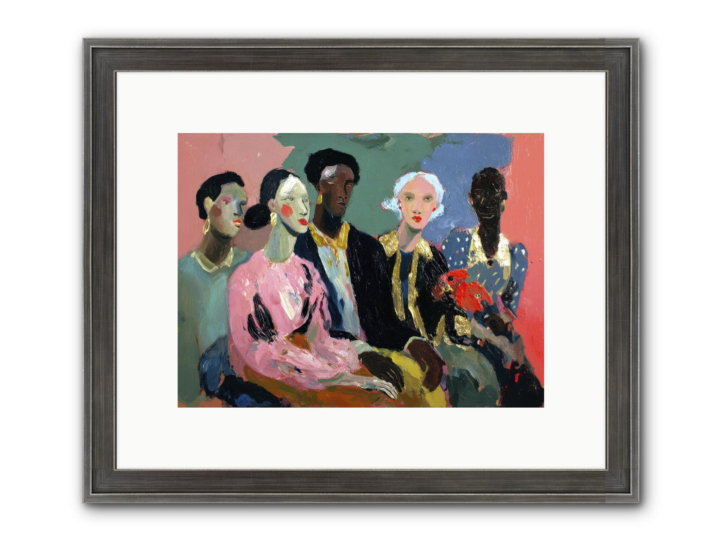 The Portrait Before Framed Print - Slimwoods Black/Silver 12x9