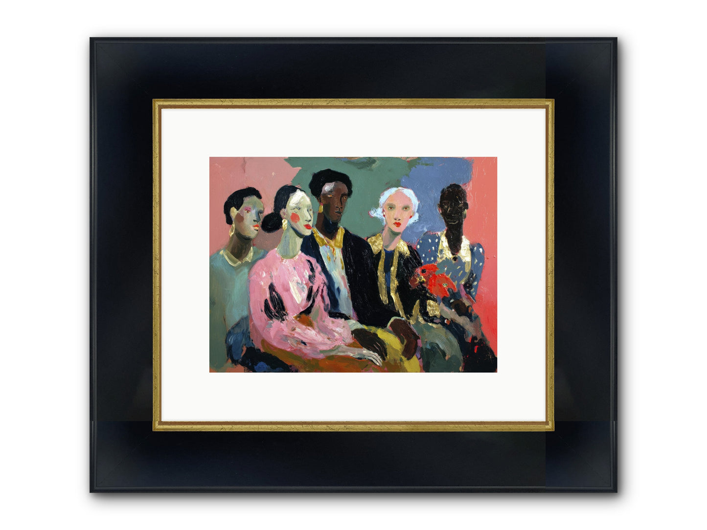 The Portrait Before Framed Print - Wide Black w/Gold 12x9