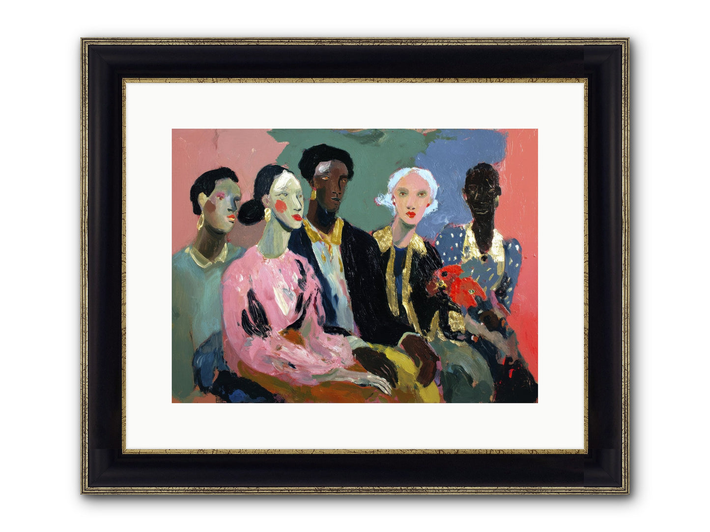 The Portrait Before Framed Print - Black & Gold 16x12