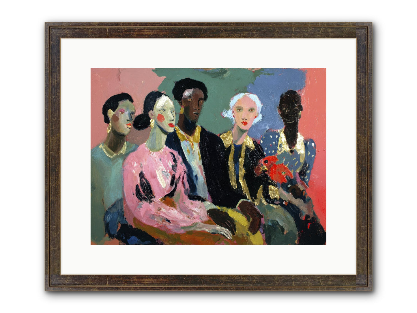 The Portrait Before Framed Print - Slimwoods Black/Gold 16x12