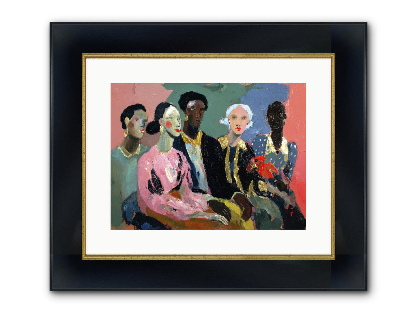 The Portrait Before Framed Print - Wide Black w/Gold 16x12