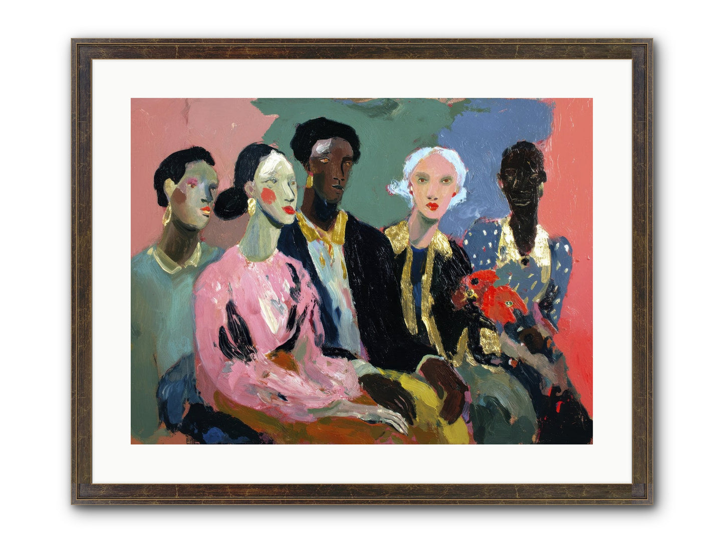 The Portrait Before Framed Print - Slimwoods Black/Gold 24x18