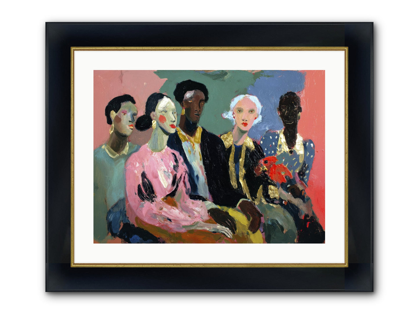 The Portrait Before Framed Print - Wide Black w/Gold 24x18
