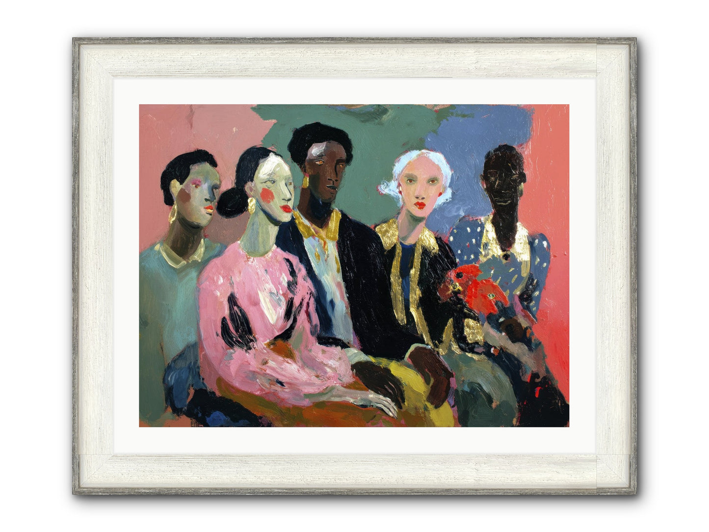 The Portrait Before Framed Print - Driftwood White 32x24