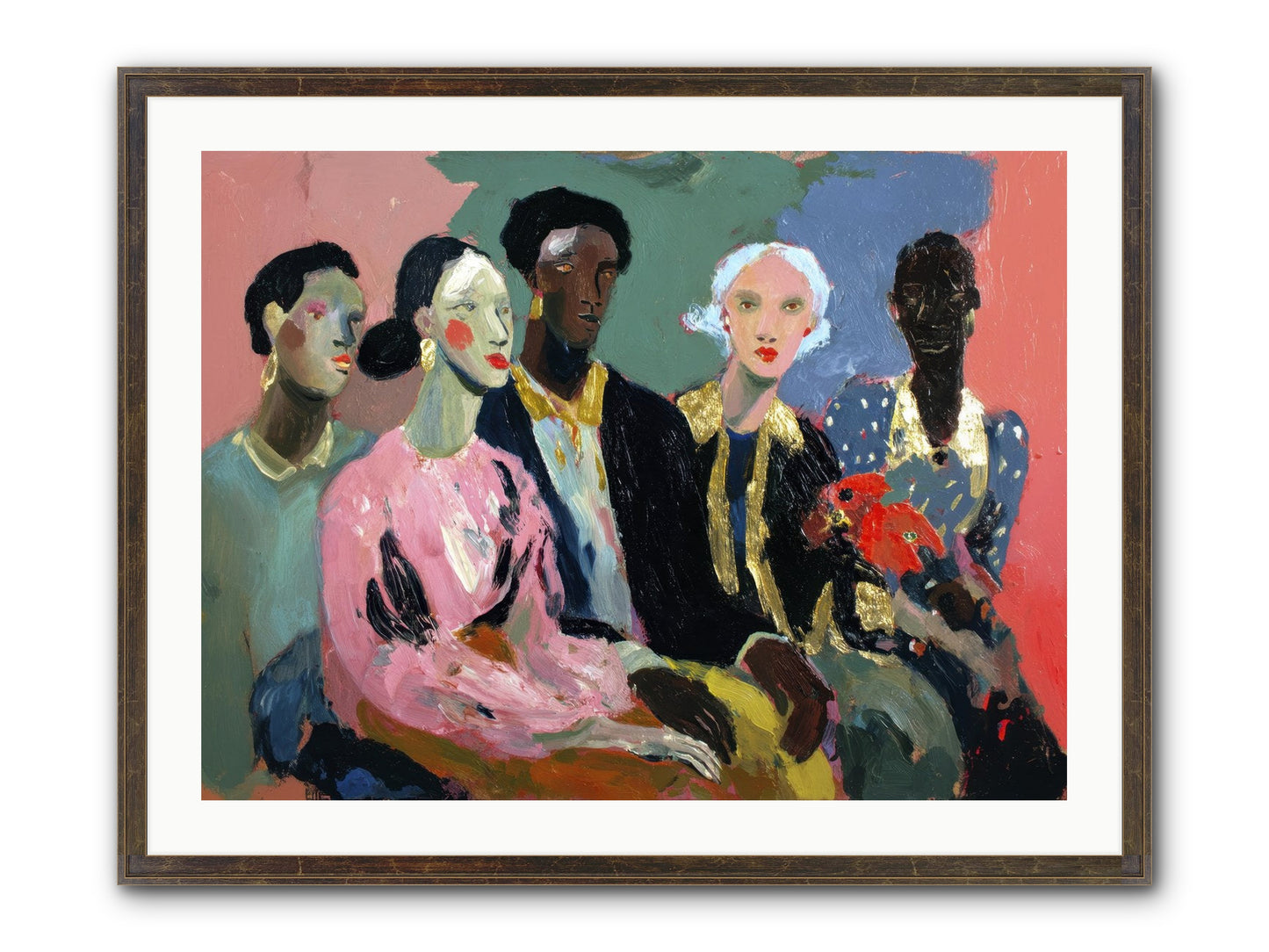 The Portrait Before Framed Print - Slimwoods Black/Gold 32x24
