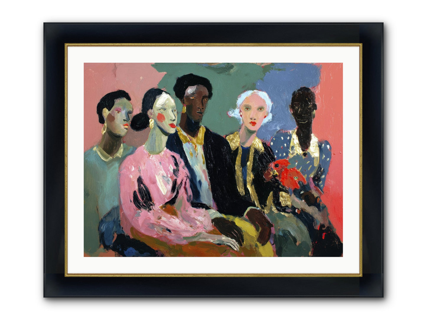 The Portrait Before Framed Print - Wide Black w/Gold 32x24