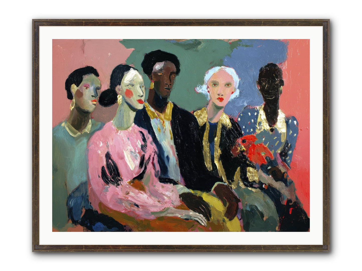 The Portrait Before Framed Print - Slimwoods Black/Gold 40x30