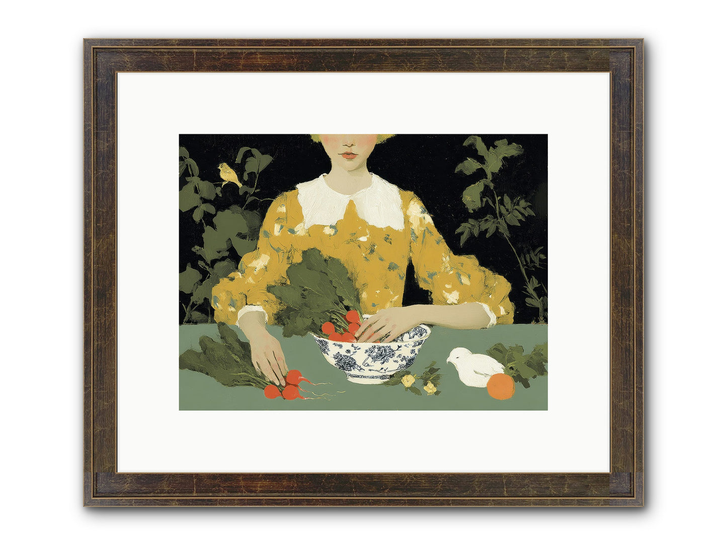 The Quiet Before Framed Print - Slimwoods Black/Gold 12x9