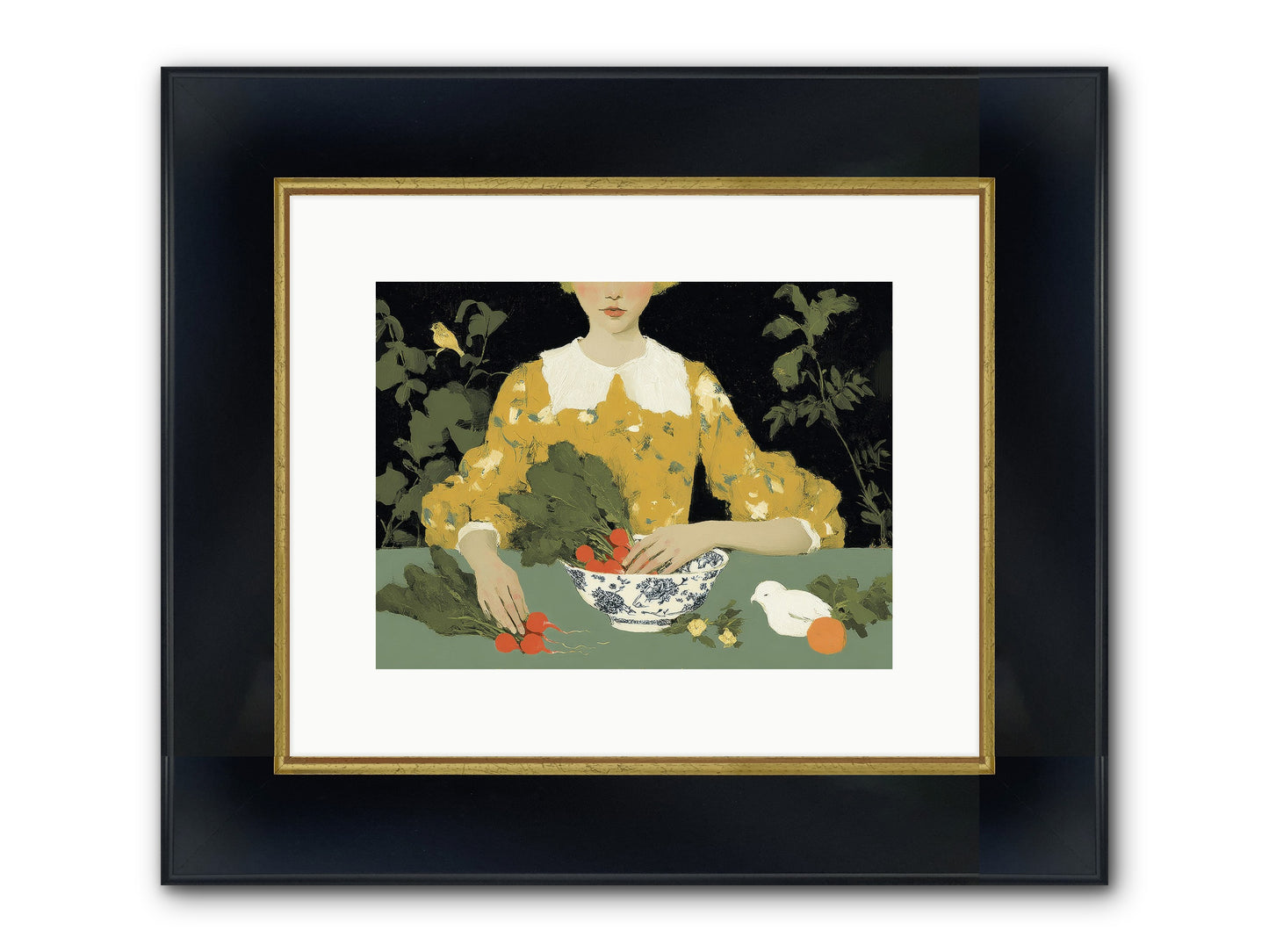 The Quiet Before Framed Print - Wide Black w/Gold 12x9
