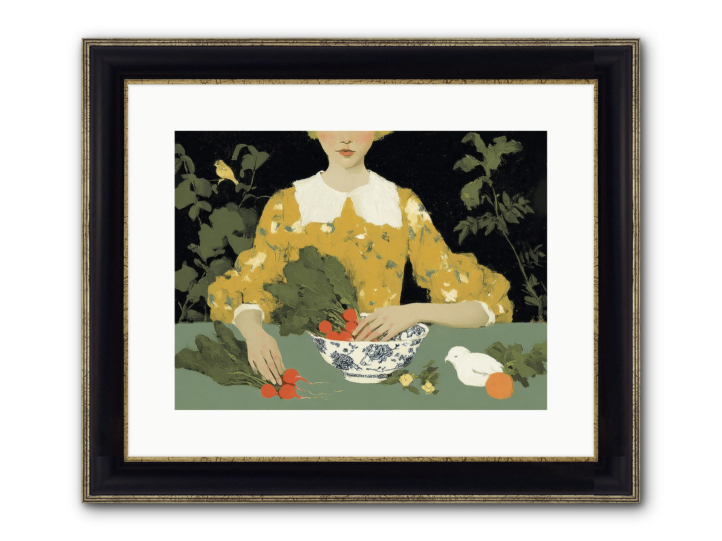 The Quiet Before Framed Print - Black & Gold 16x12
