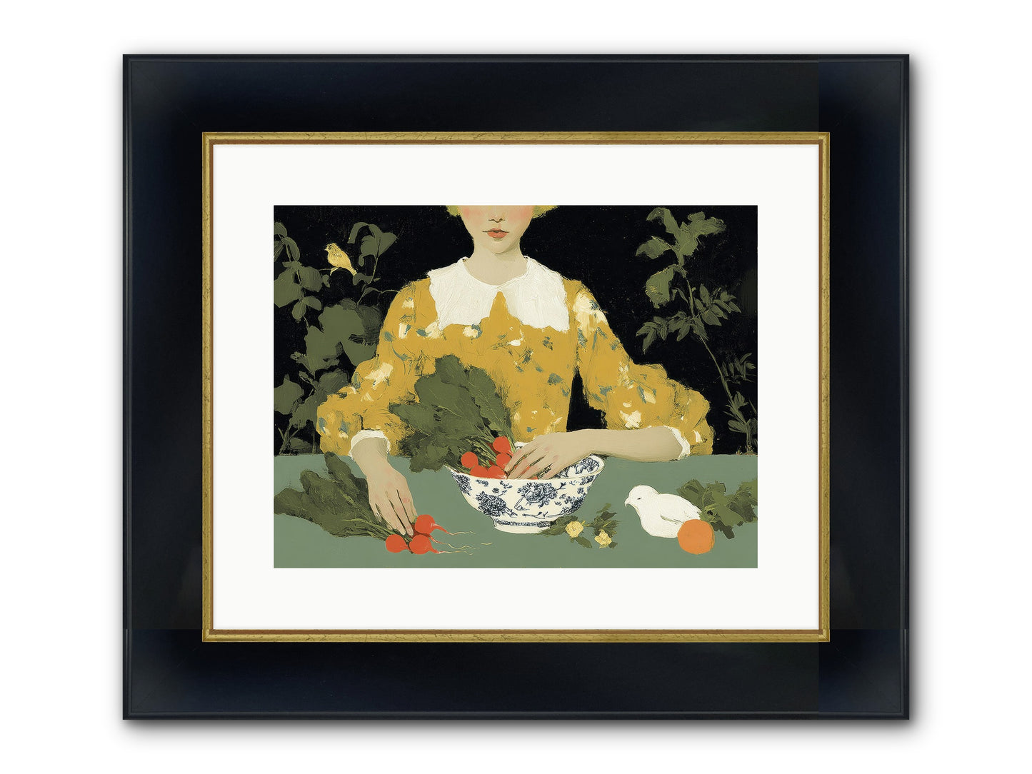 The Quiet Before Framed Print - Wide Black w/Gold 16x12