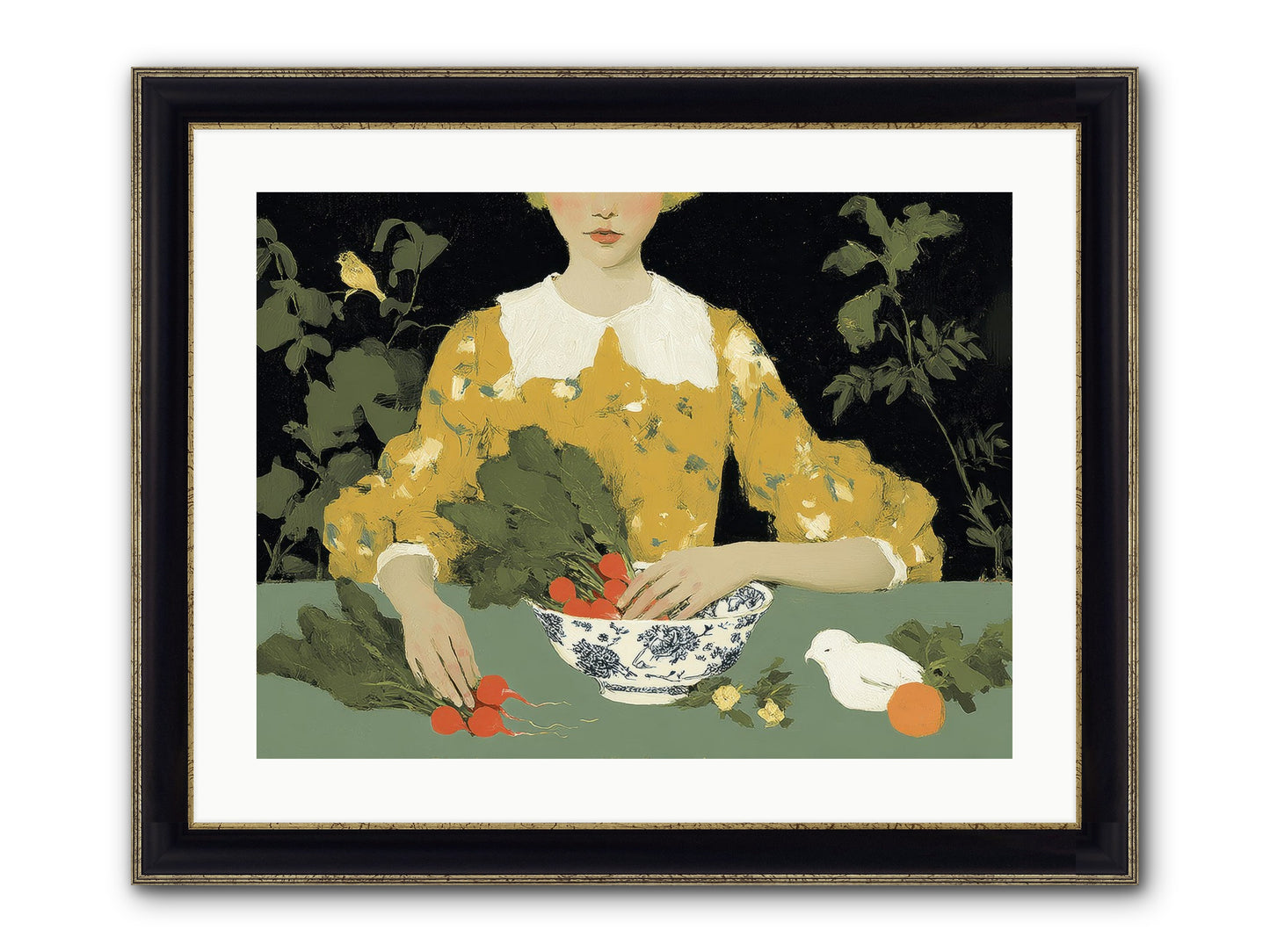 The Quiet Before Framed Print - Black & Gold 24x18
