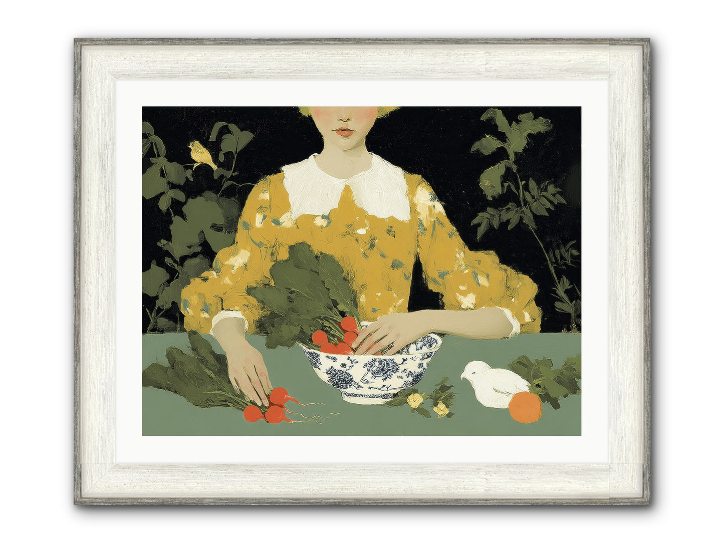 The Quiet Before Framed Print - Driftwood White 32x24
