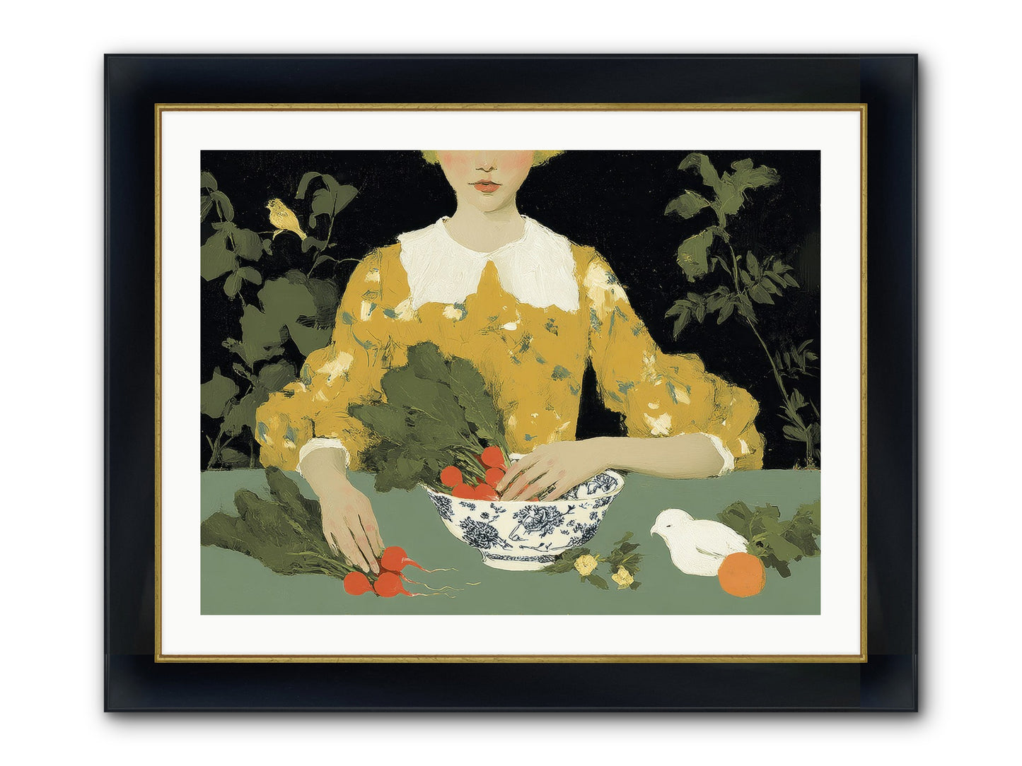 The Quiet Before Framed Print - Wide Black w/Gold 32x24