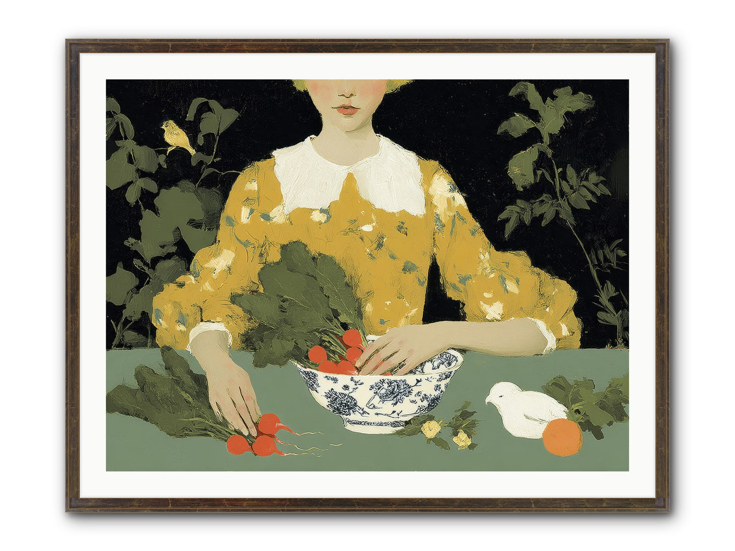 The Quiet Before Framed Print - Slimwoods Black/Gold 40x30