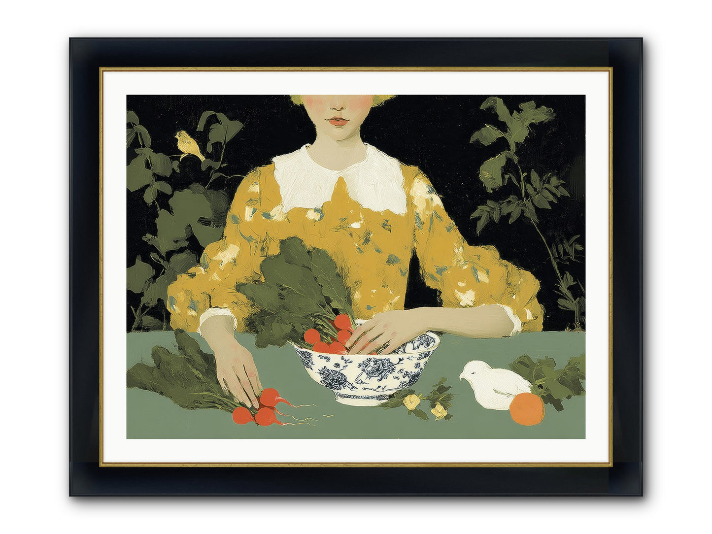The Quiet Before Framed Print - Wide Black w/Gold 40x30