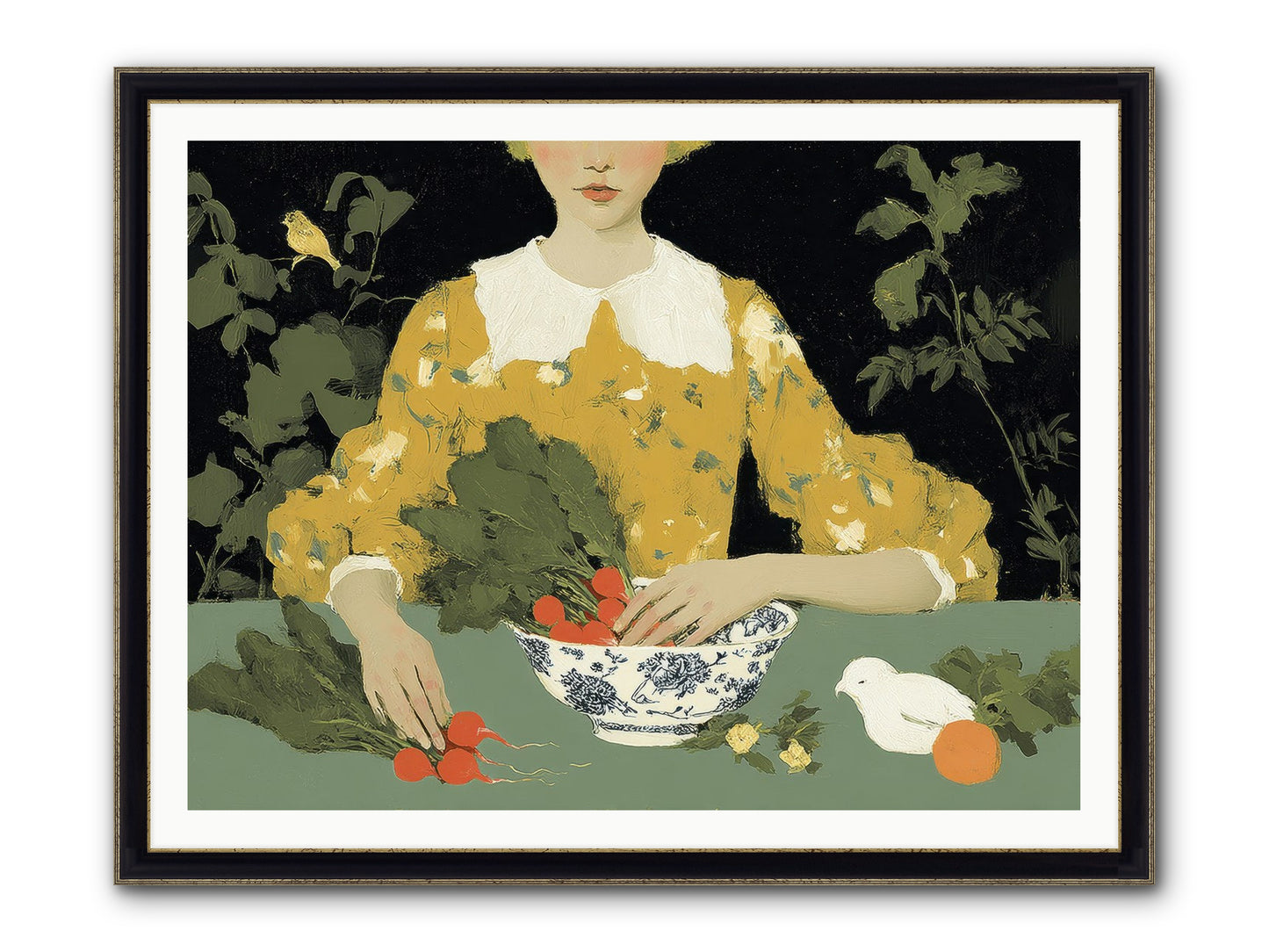 The Quiet Before Framed Print - Black & Gold 48x36